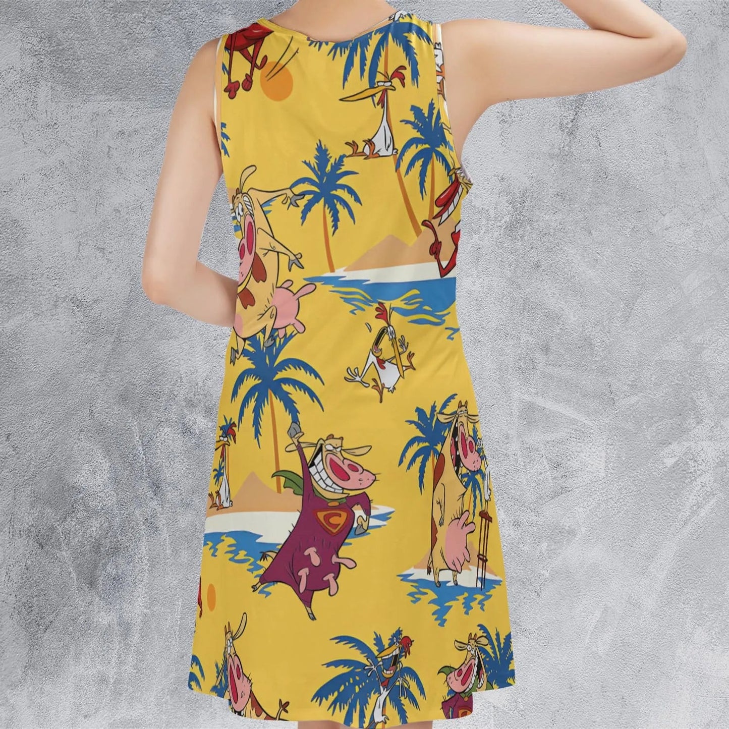 Casual Sleeveless Dress - 5E5165W8