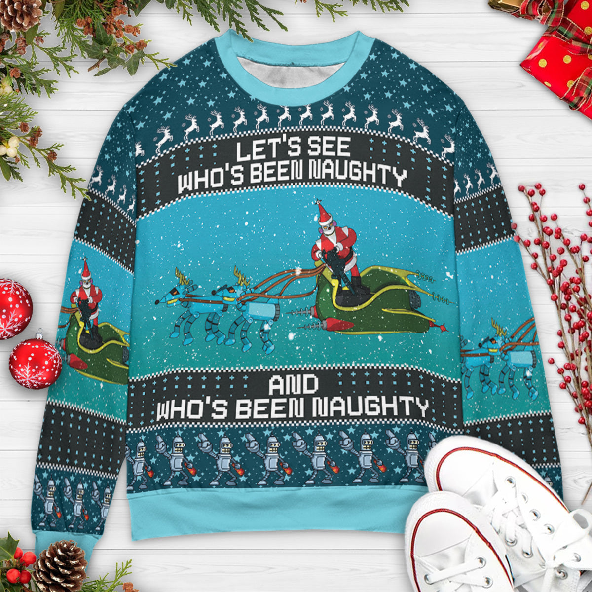 Ugly Christmas Sweatshirt - WM2BYYTJ