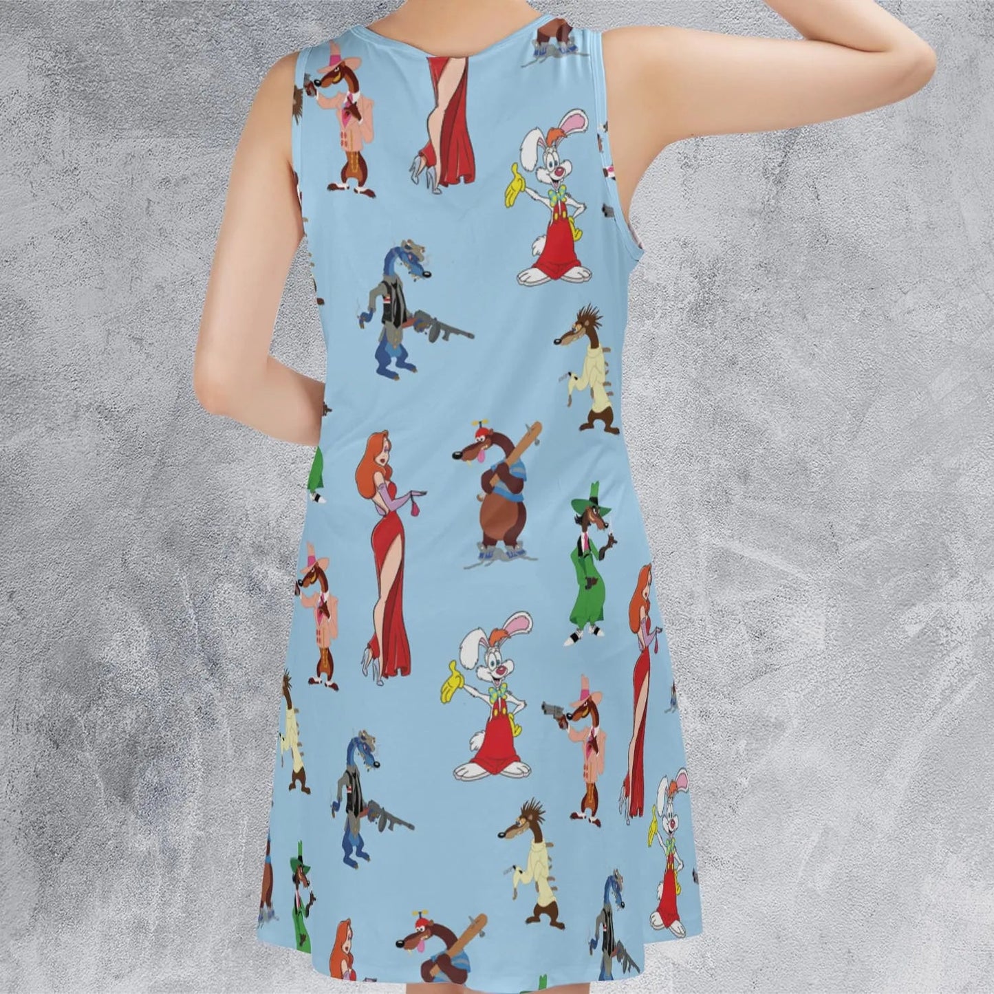 Casual Sleeveless Dress - G9K6PNQ6