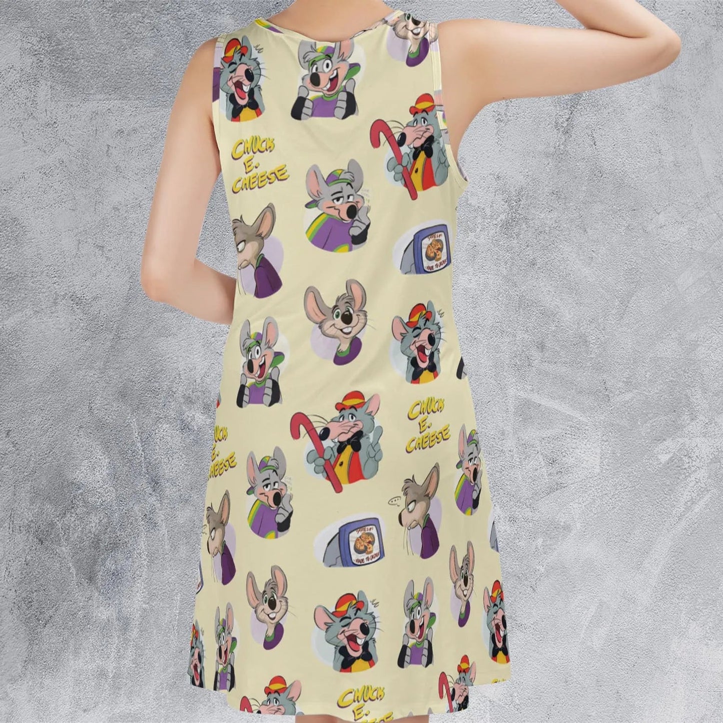 Casual Sleeveless Dress - E54JXX7R