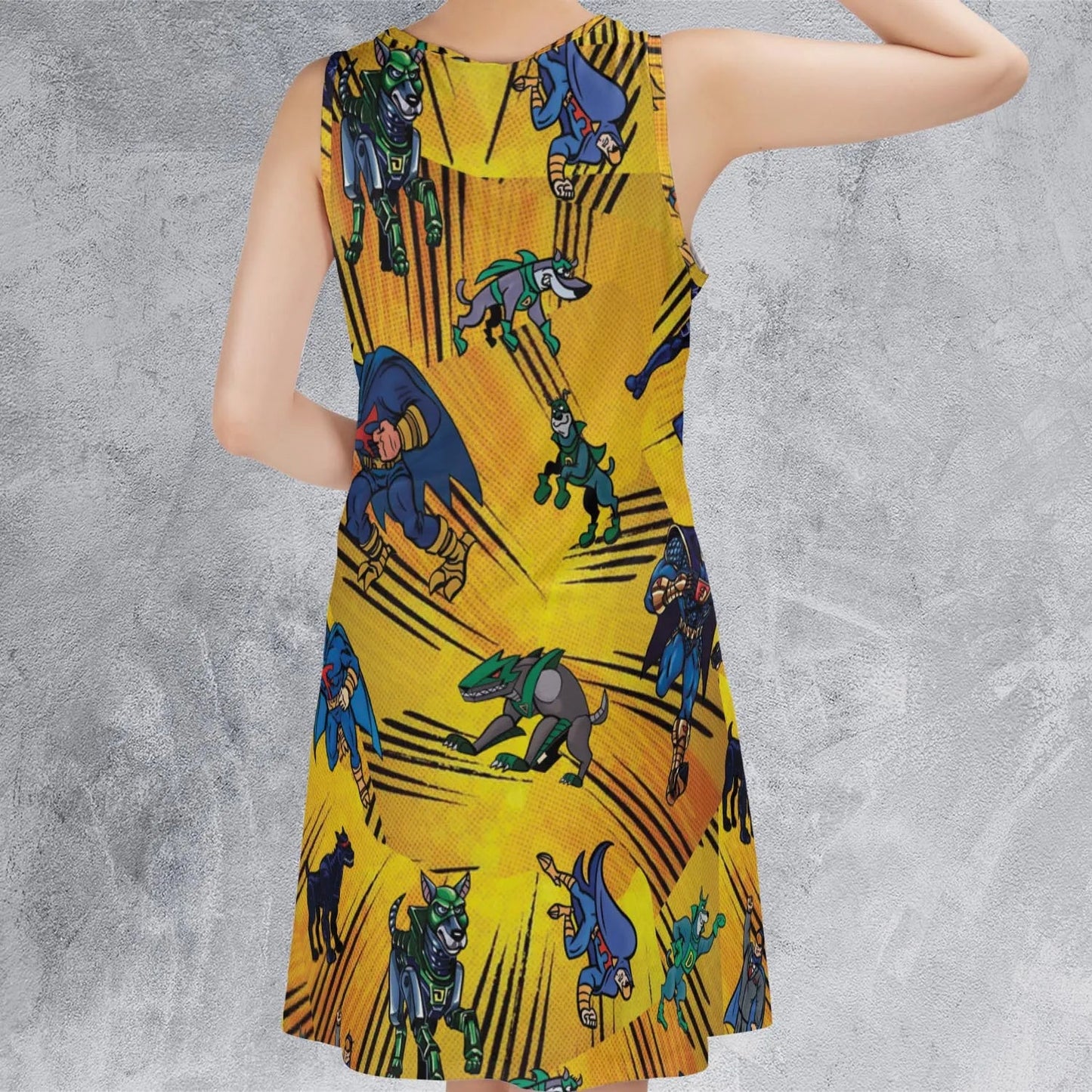 Casual Sleeveless Dress - 4BC657E1