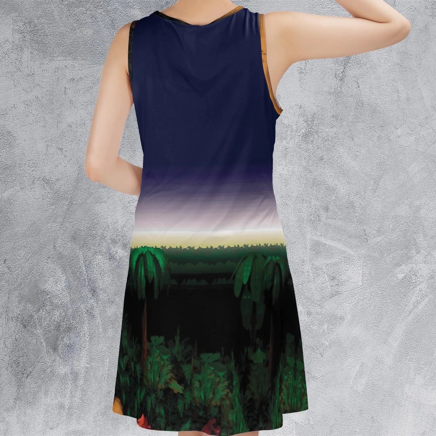 Casual Sleeveless Dress - QYP1BU33