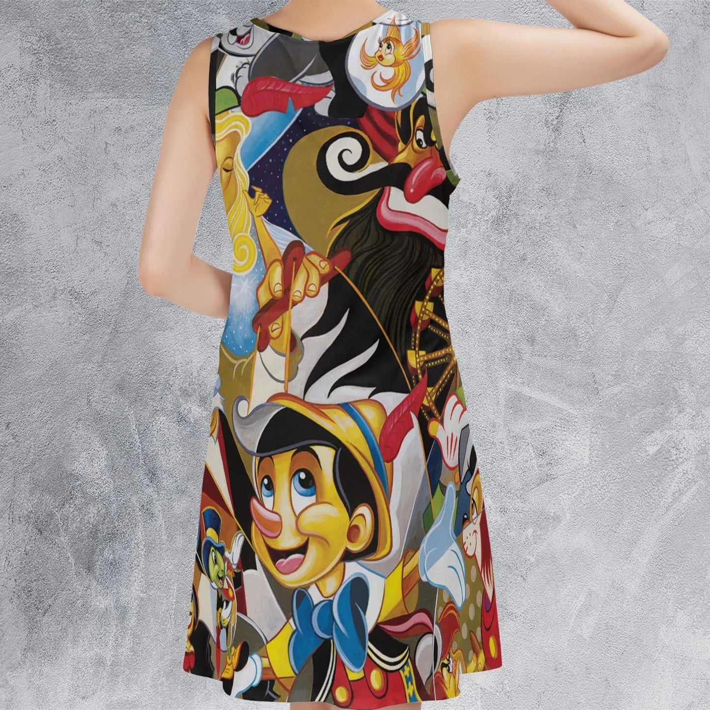 Casual Sleeveless Dress - QRSYQJPM