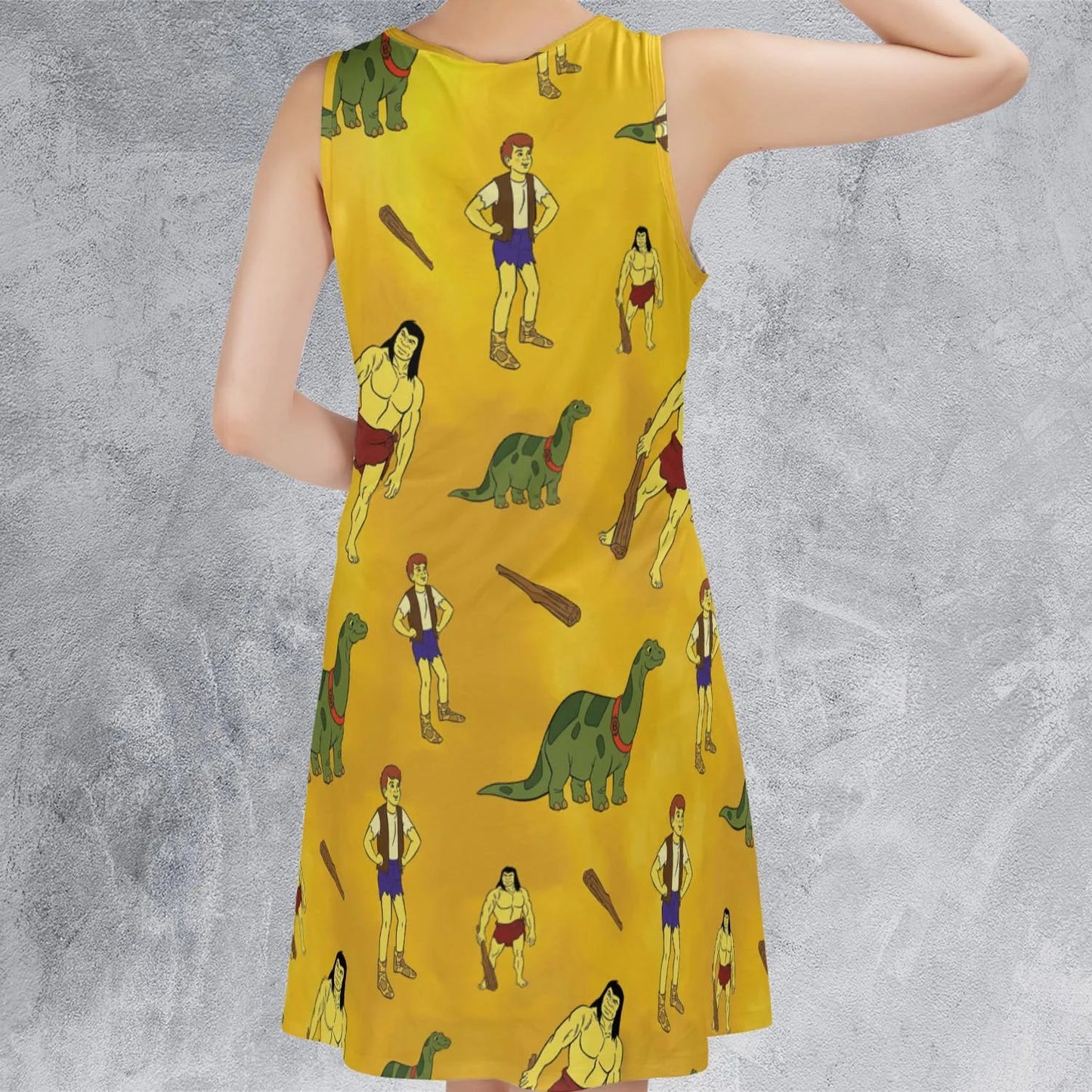 Casual Sleeveless Dress - V3CESGSM