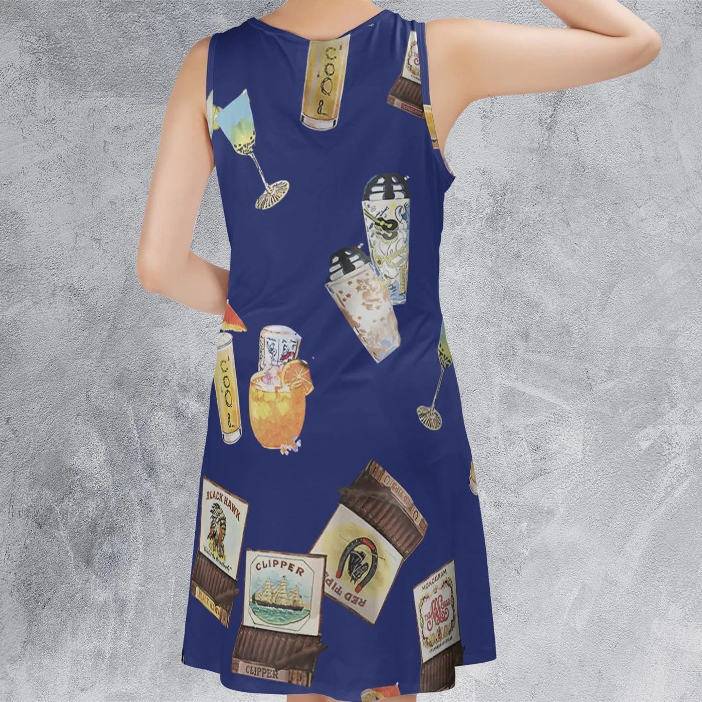 Casual Sleeveless Dress - ZT1FG6SH
