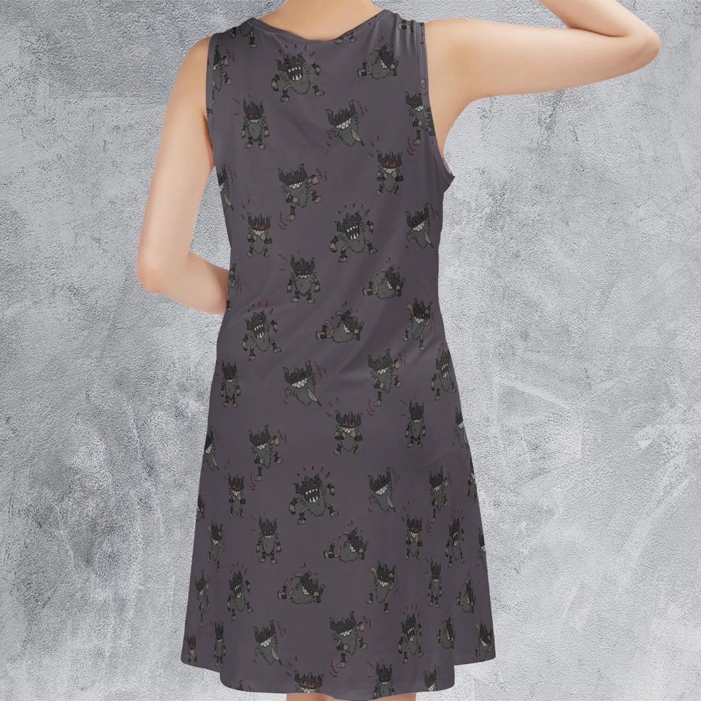 Casual Sleeveless Dress - LU6R1RM5