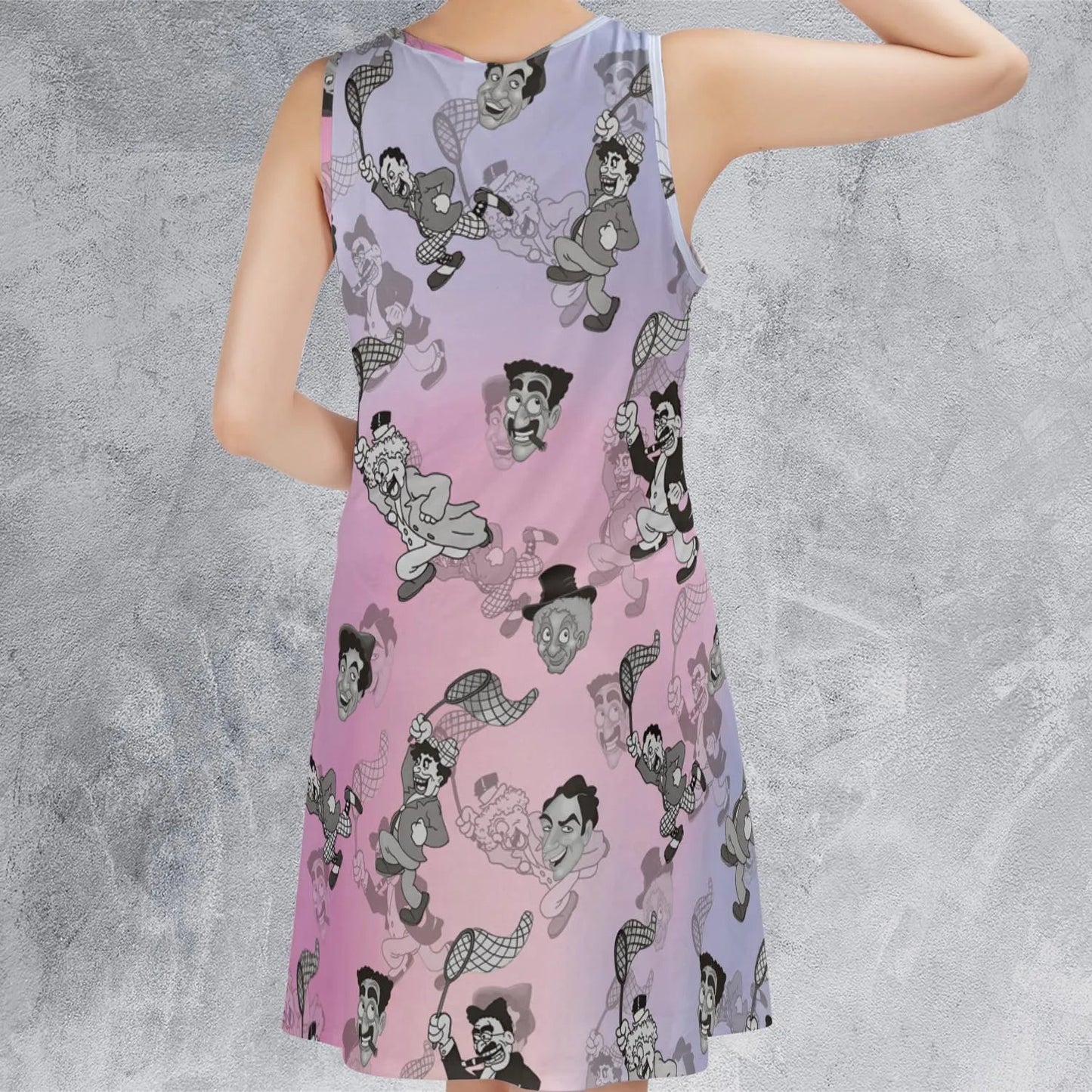 Casual Sleeveless Dress - PQANGGHD