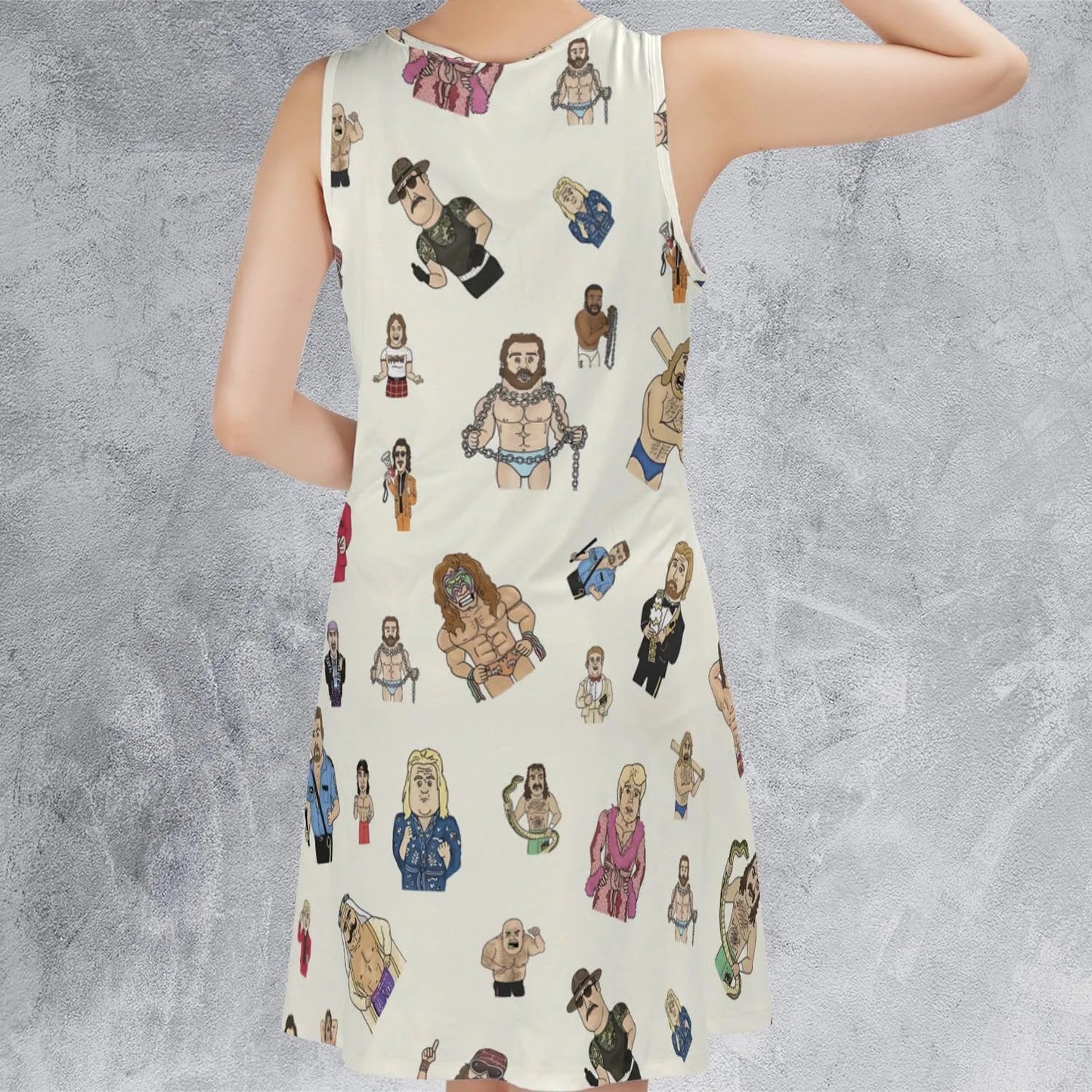 Casual Sleeveless Dress - FWQ9VCQE