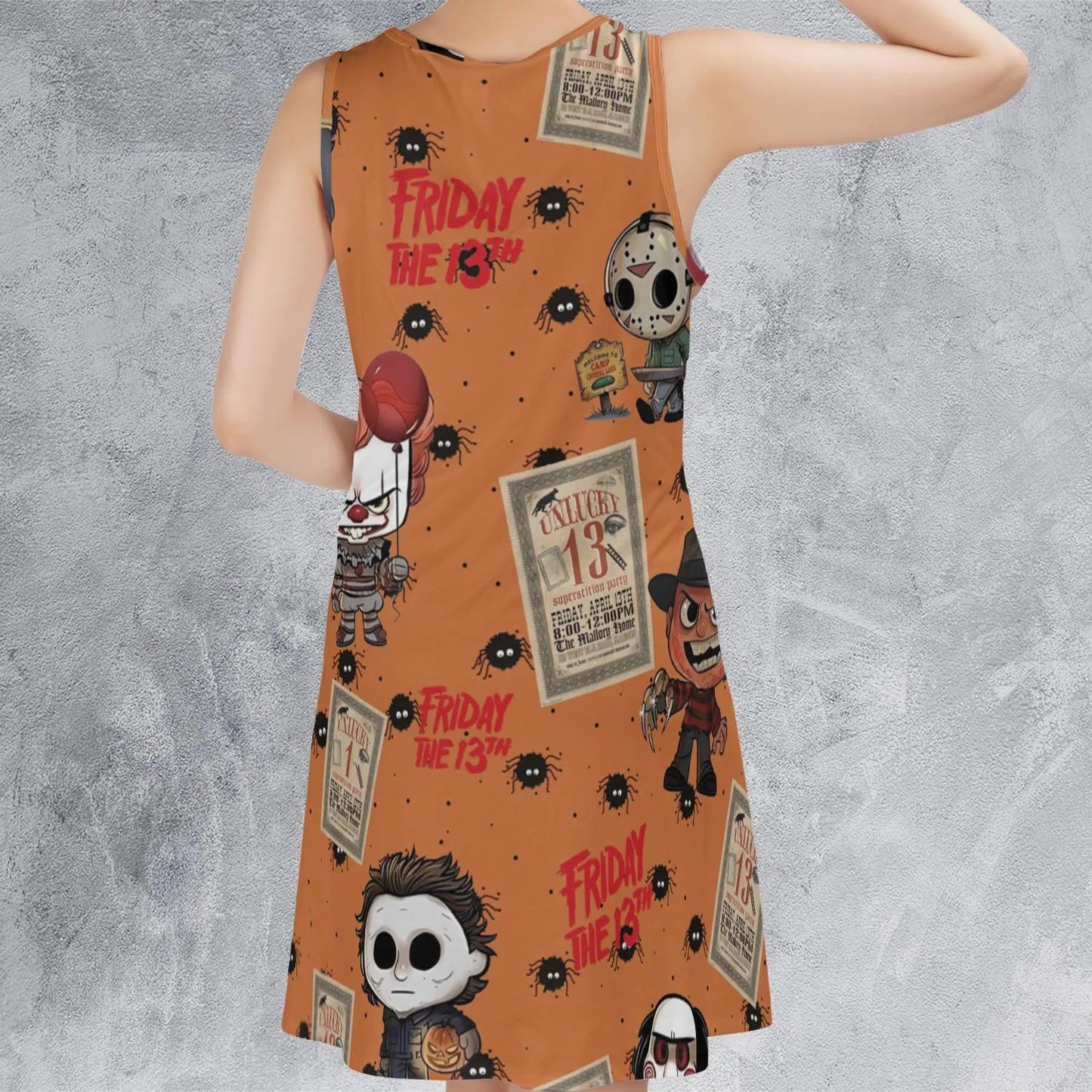 Casual Sleeveless Dress - SNFKNB5M