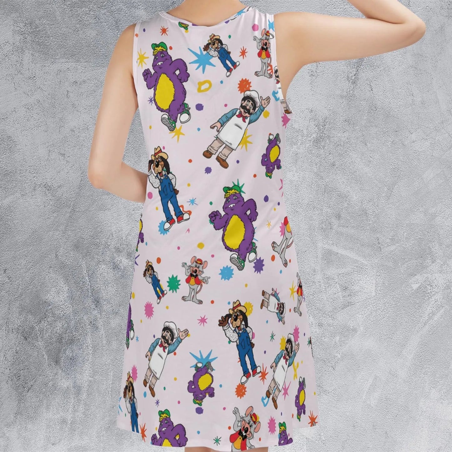 Casual Sleeveless Dress - R7YW5VP2