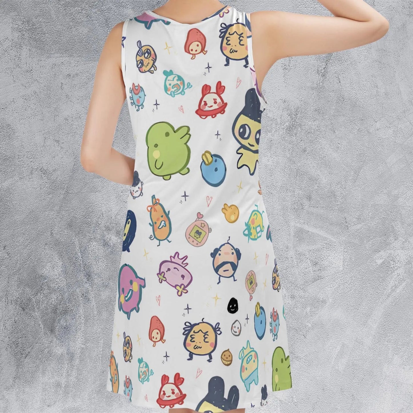 Casual Sleeveless Dress - AUZFFMRN