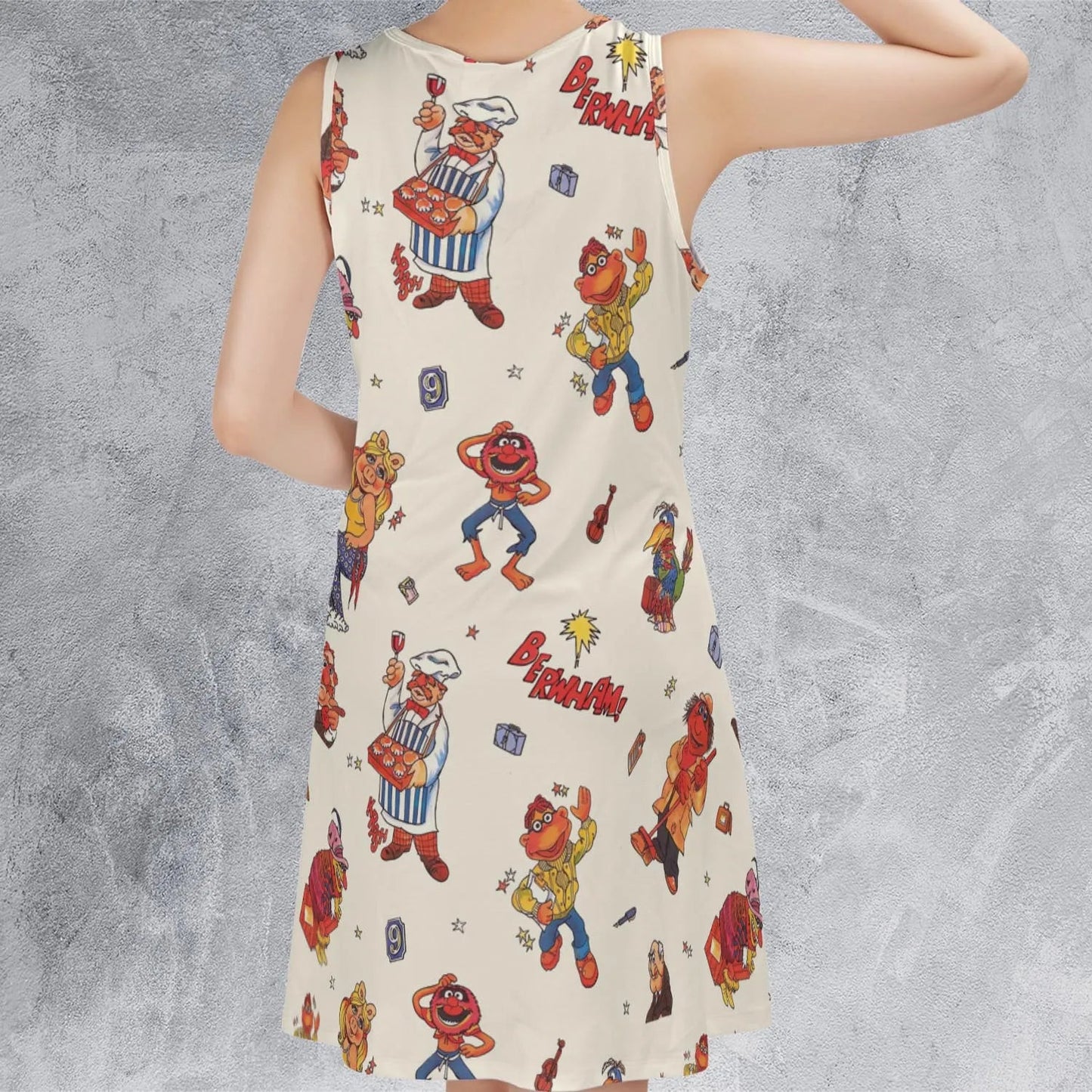 Casual Sleeveless Dress - 5MYPQU9S