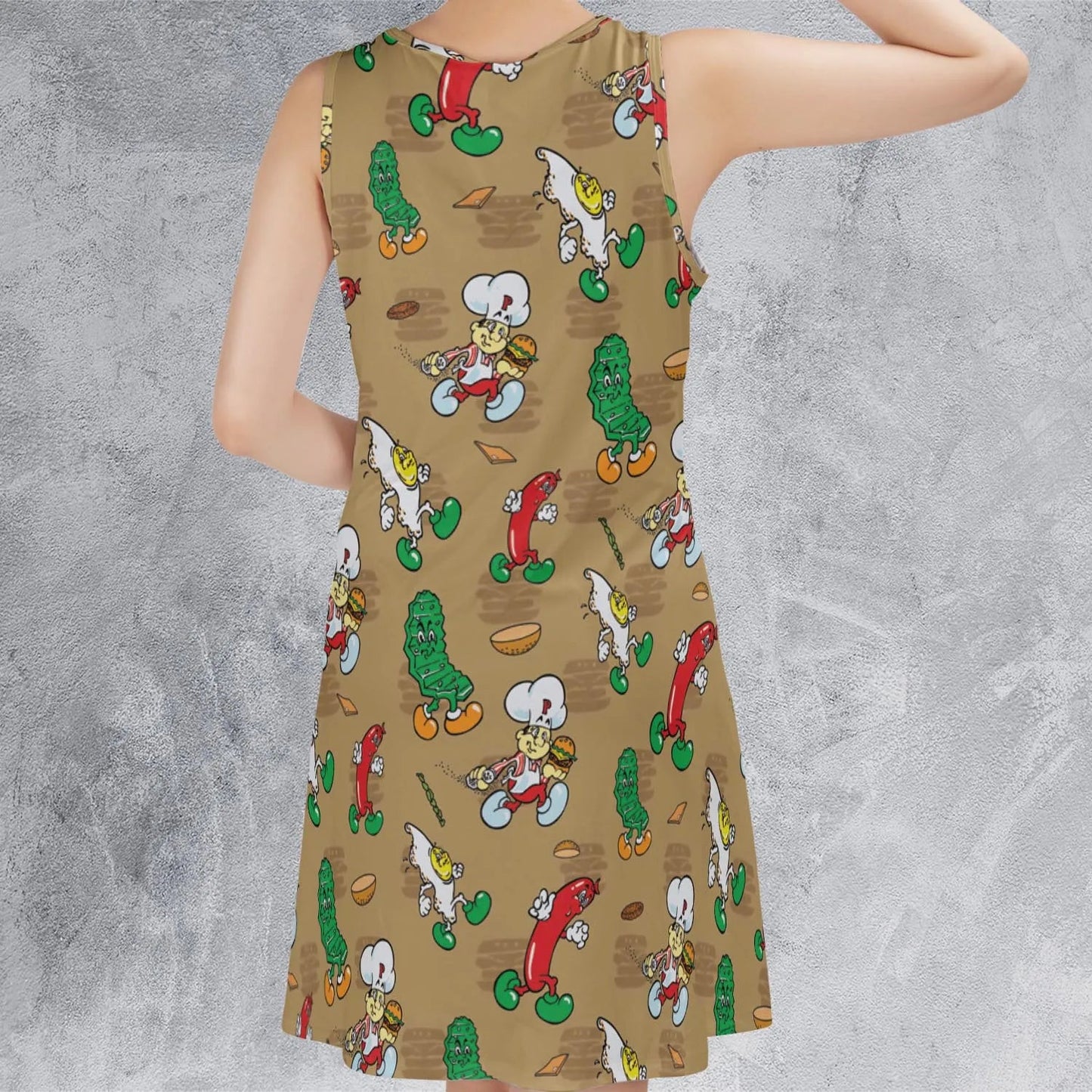 Casual Sleeveless Dress - 23NBXGRR