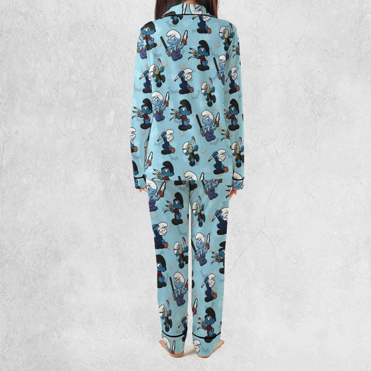 Stretch Long-Sleeve Pajamas Set - BWYL5FNZ