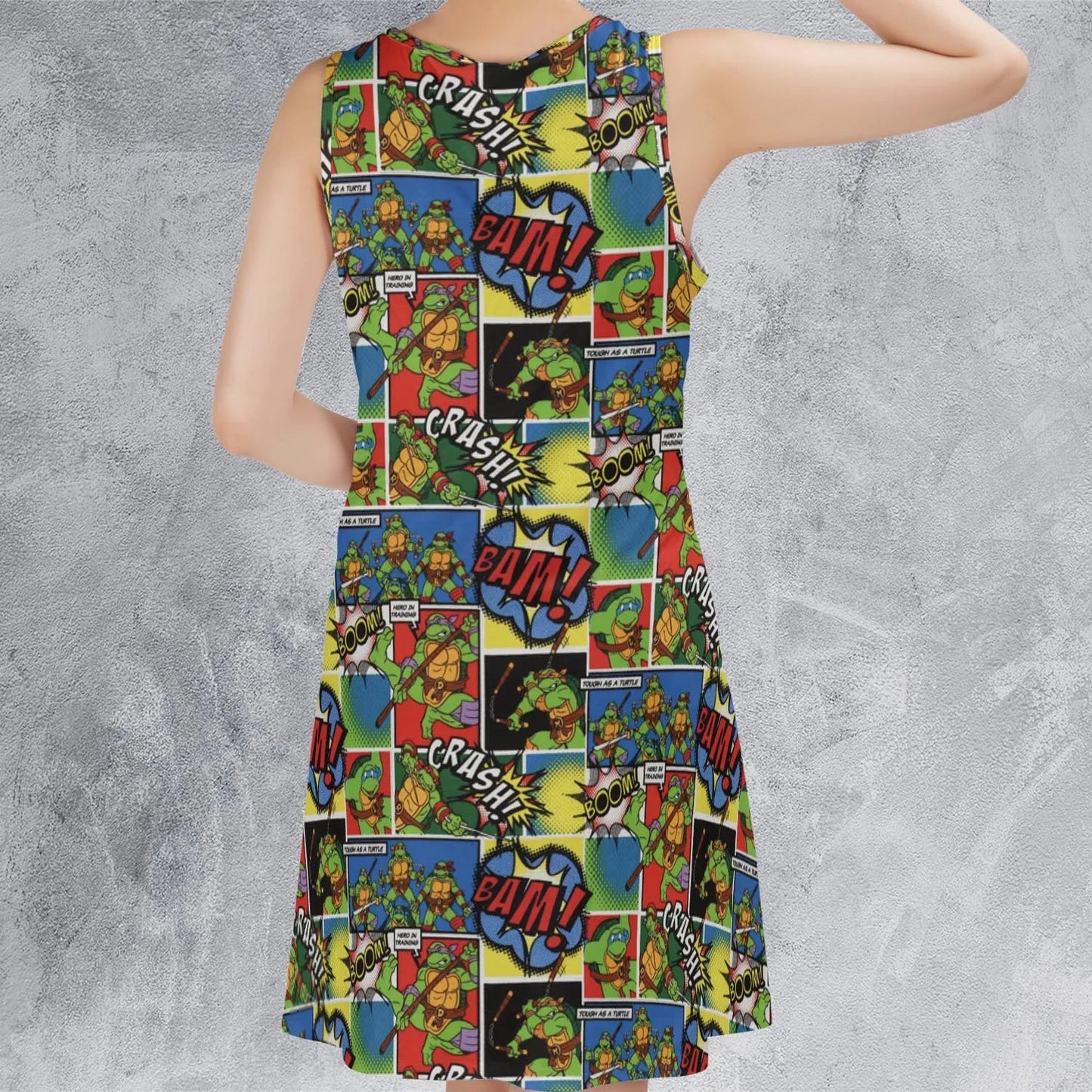Casual Sleeveless Dress - Q7EUYBTL
