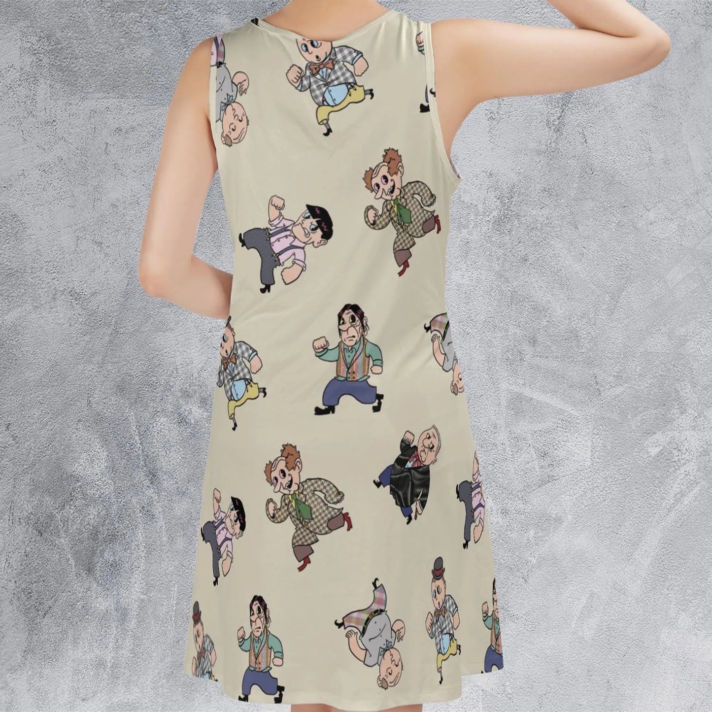 Casual Sleeveless Dress - 7XWXRYPF
