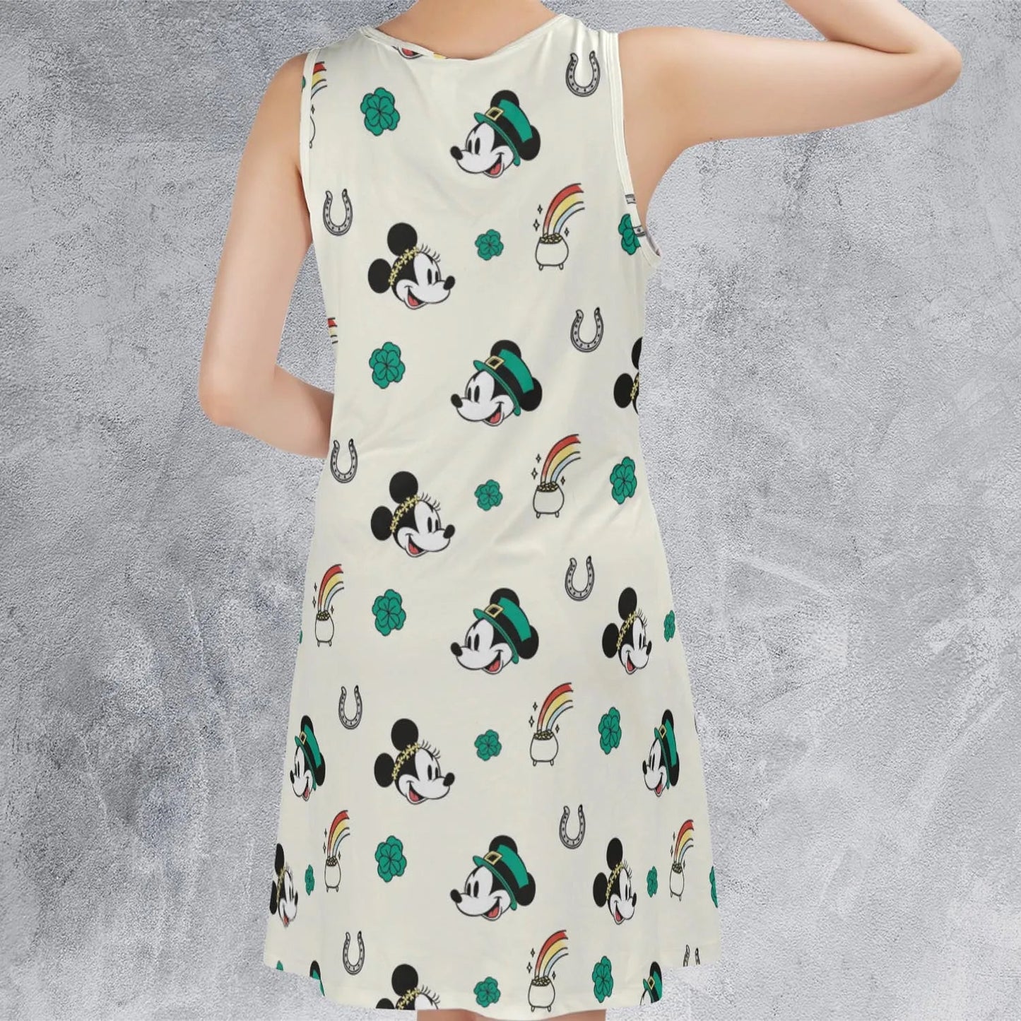 Casual Sleeveless Dress - 2C4LRDCF