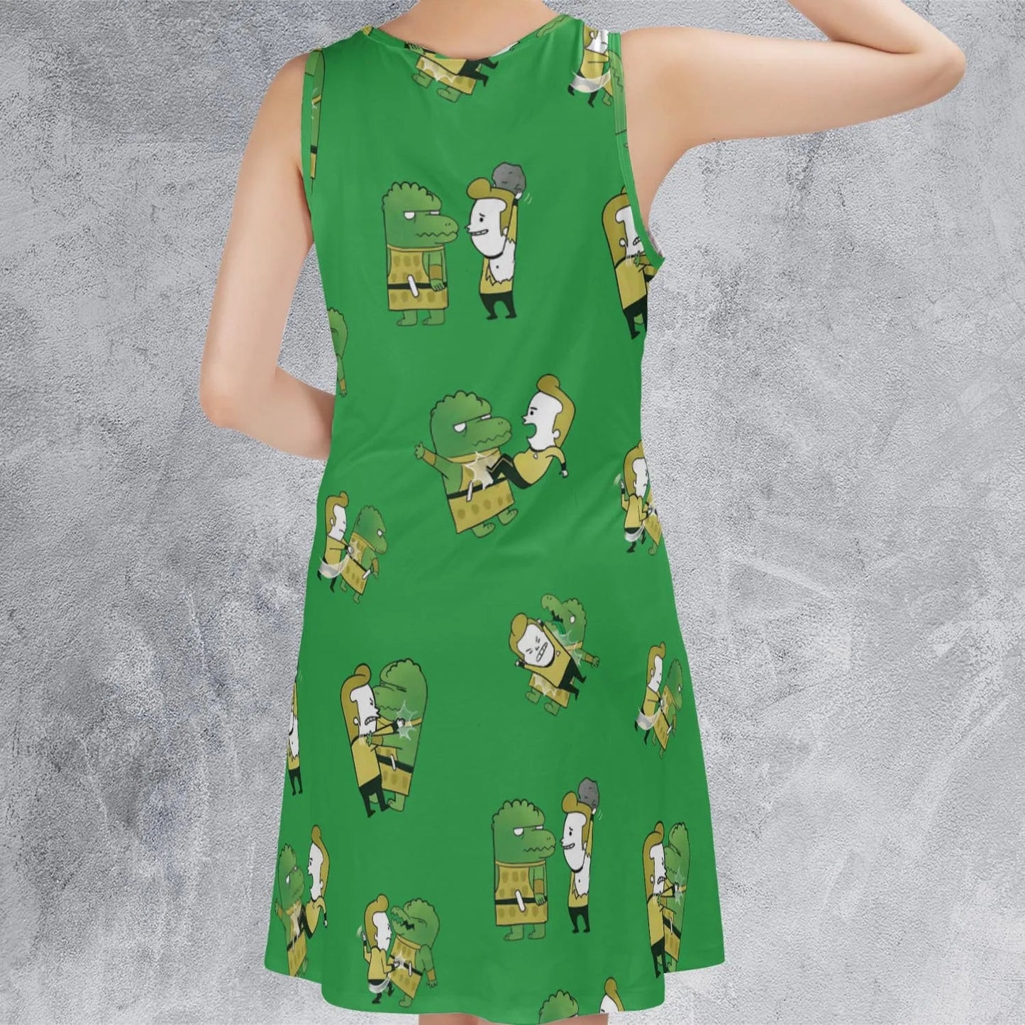 Casual Sleeveless Dress - AXGMFPZZ