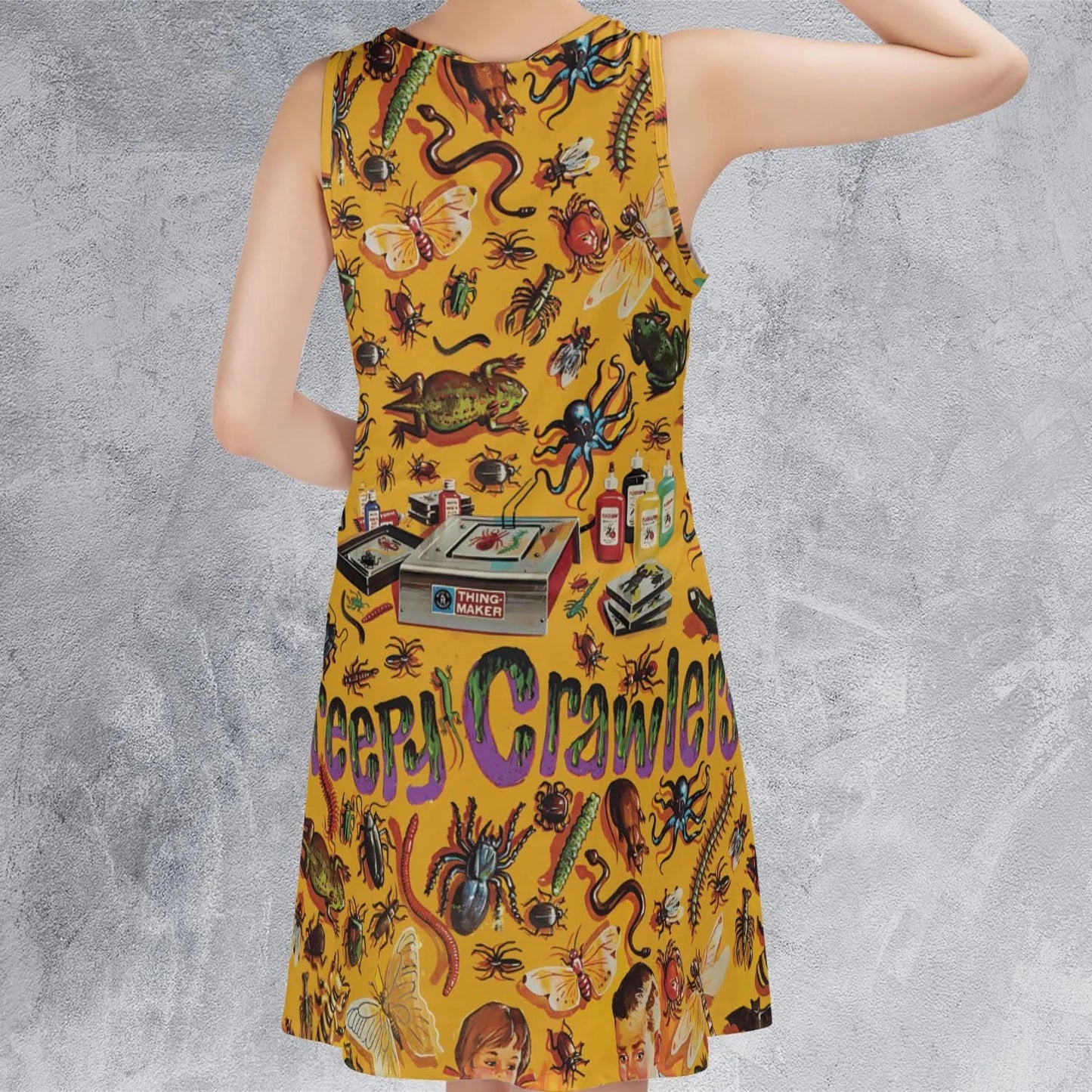 Casual Sleeveless Dress - 5FJUQX3S