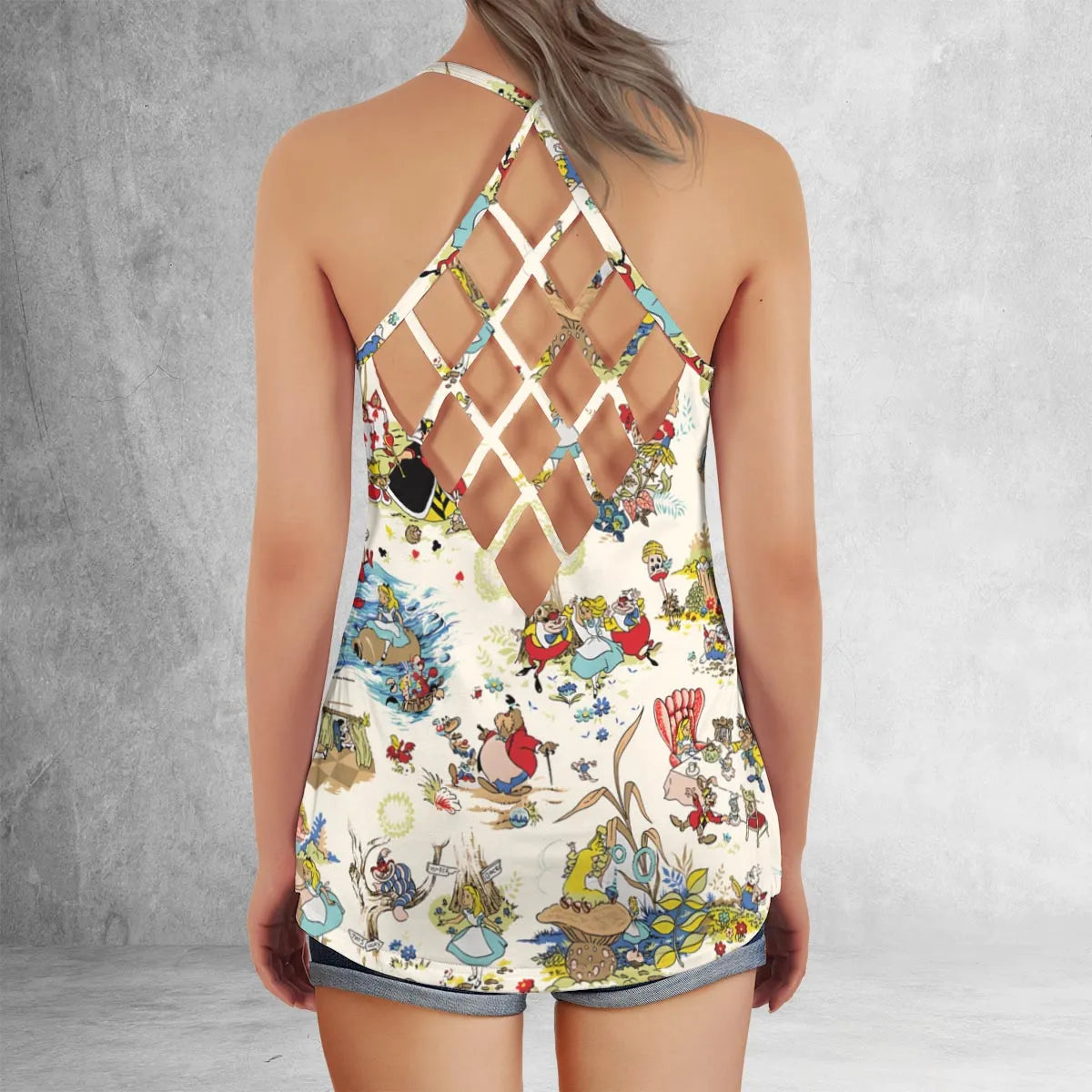 Lattice Back Tank Top - 5U7HKBQ8