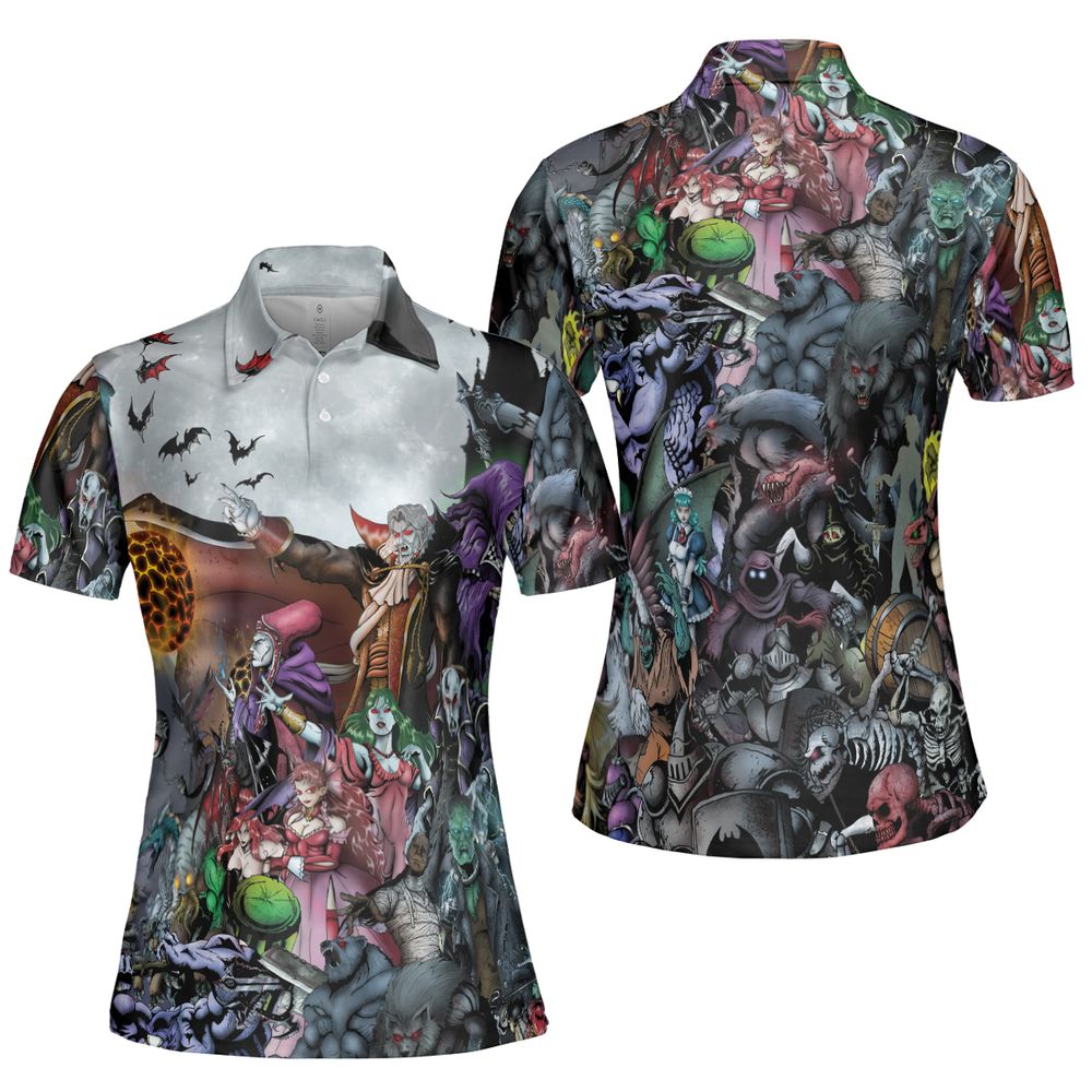 AOP Men/Women Polo Shirt - T3RL3X9Y - - 5