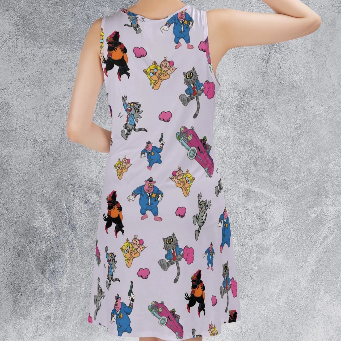 Casual Sleeveless Dress - 4HPDQYZN