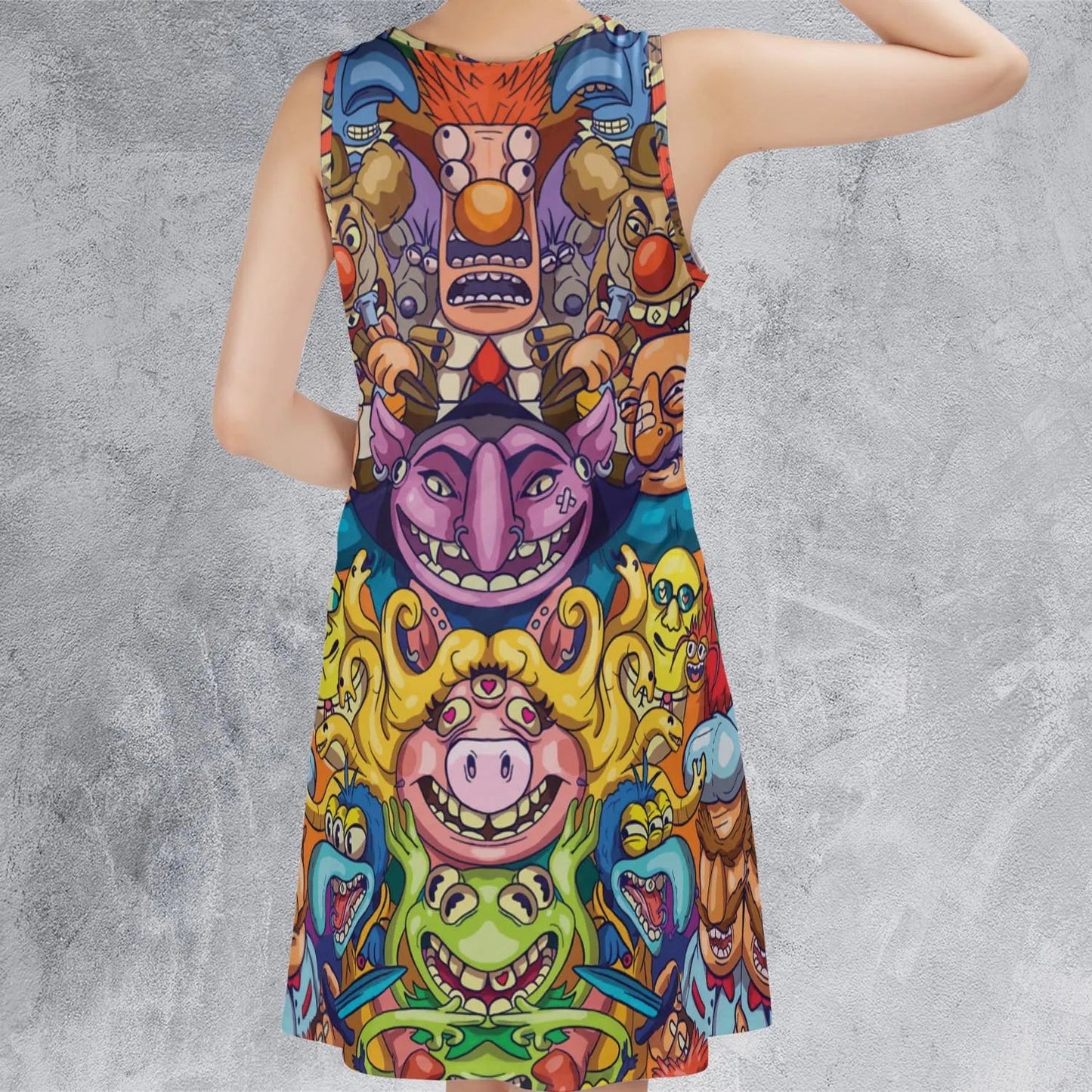 Casual Sleeveless Dress - 4JYRUN77