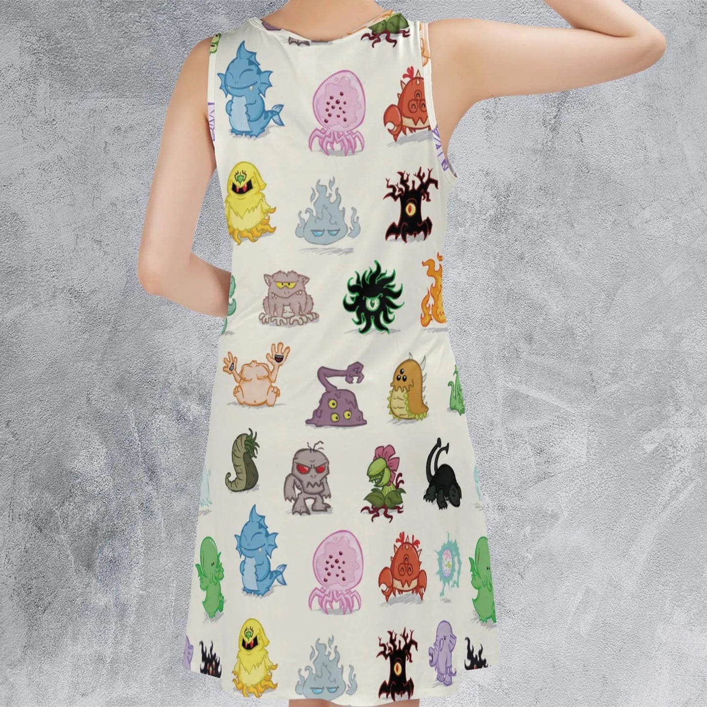 Casual Sleeveless Dress - QNU8C9HY