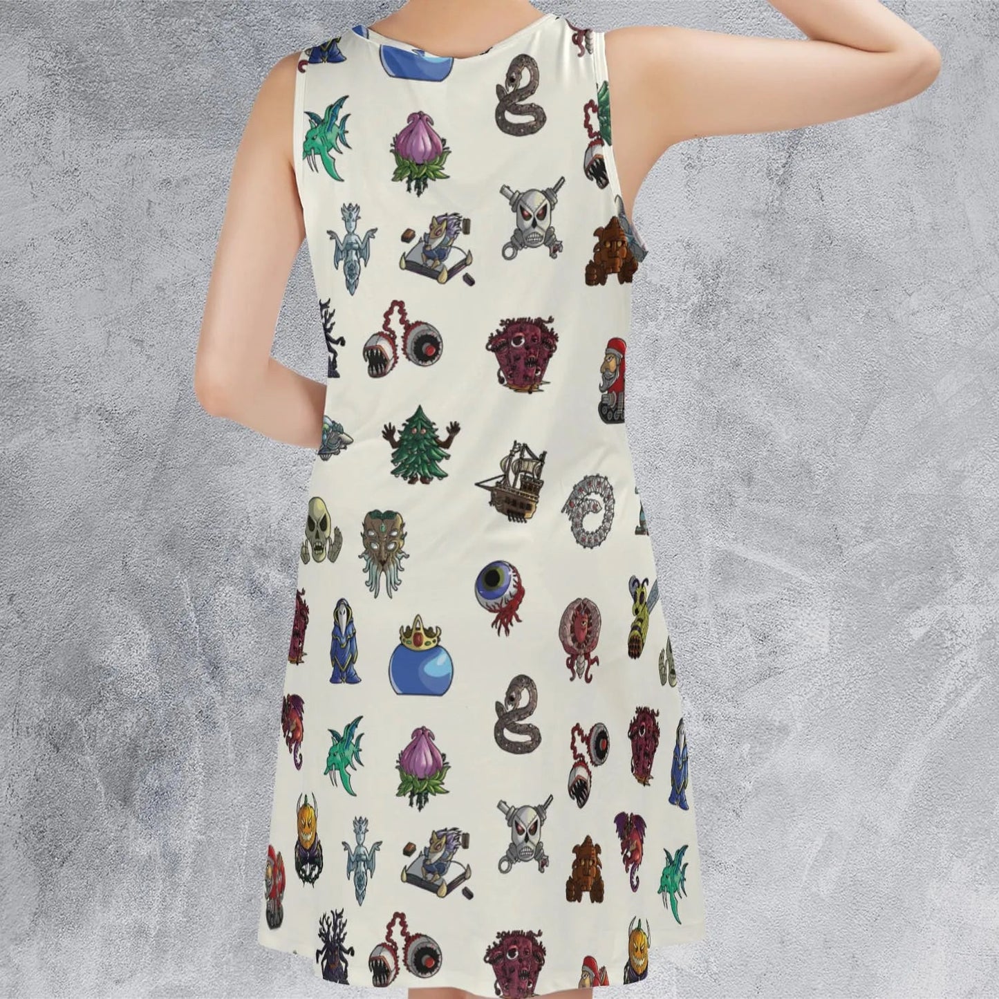 Casual Sleeveless Dress - J4NY7MDL