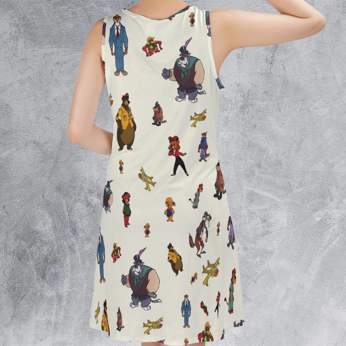 Casual Sleeveless Dress - E6H9MS2B