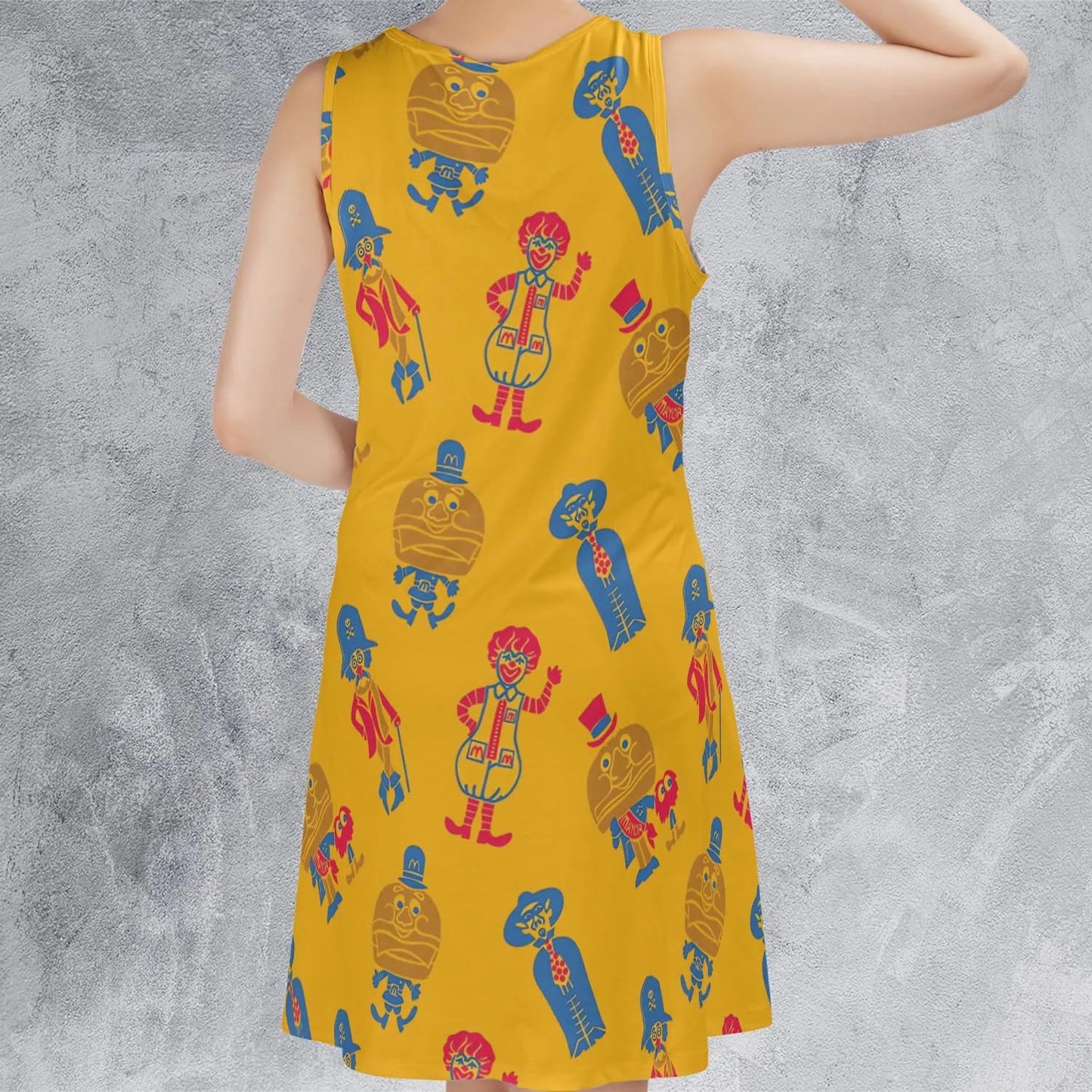 Casual Sleeveless Dress - Q3U9S5E8