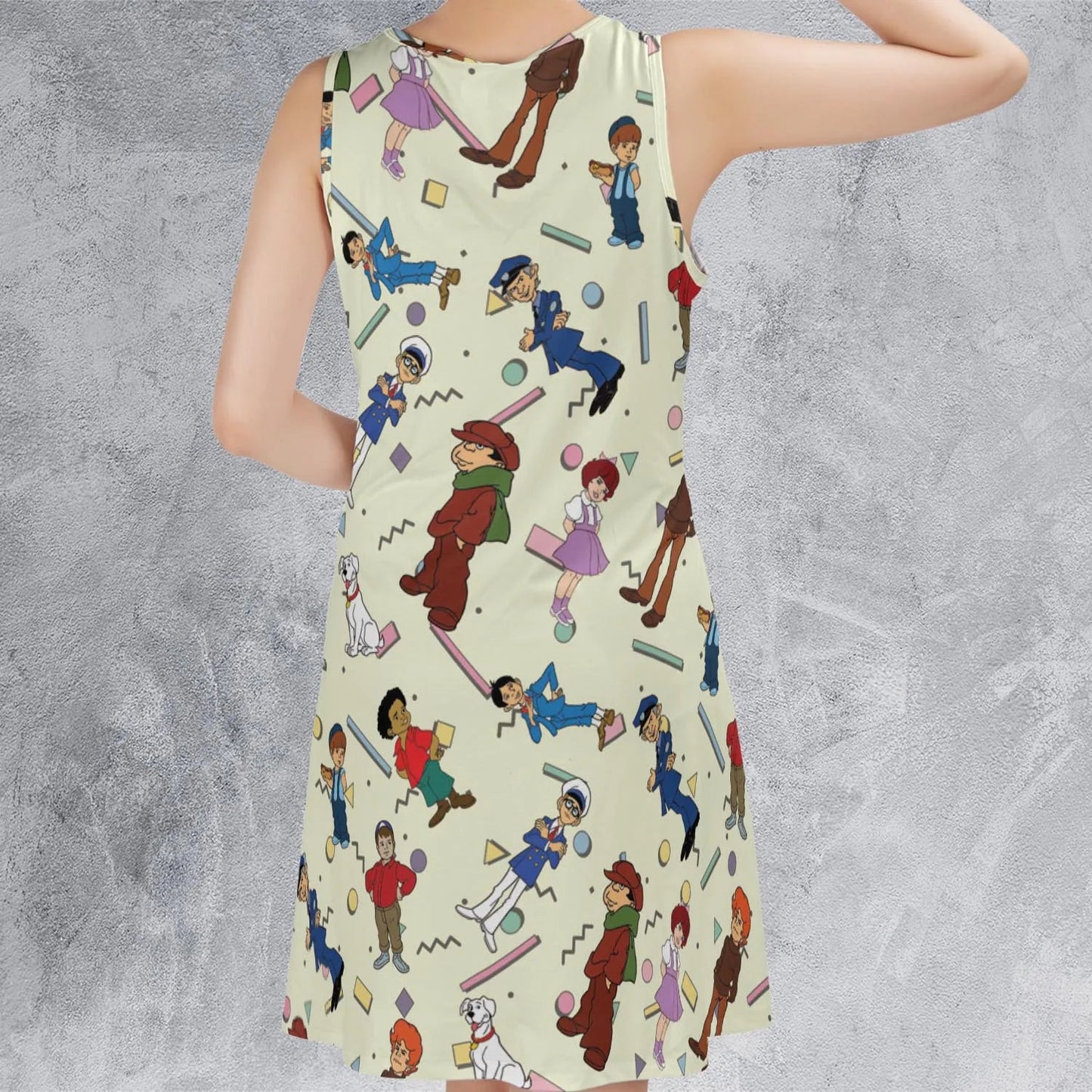 Casual Sleeveless Dress - PSQH9AFK