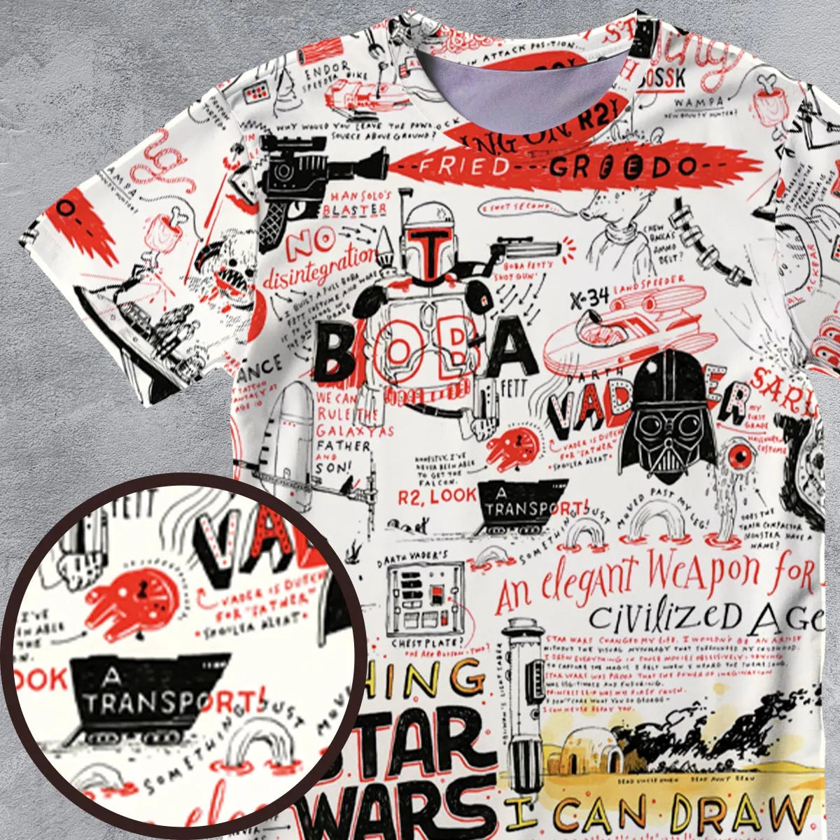 Full Print T-shirt - 3NLW18DG