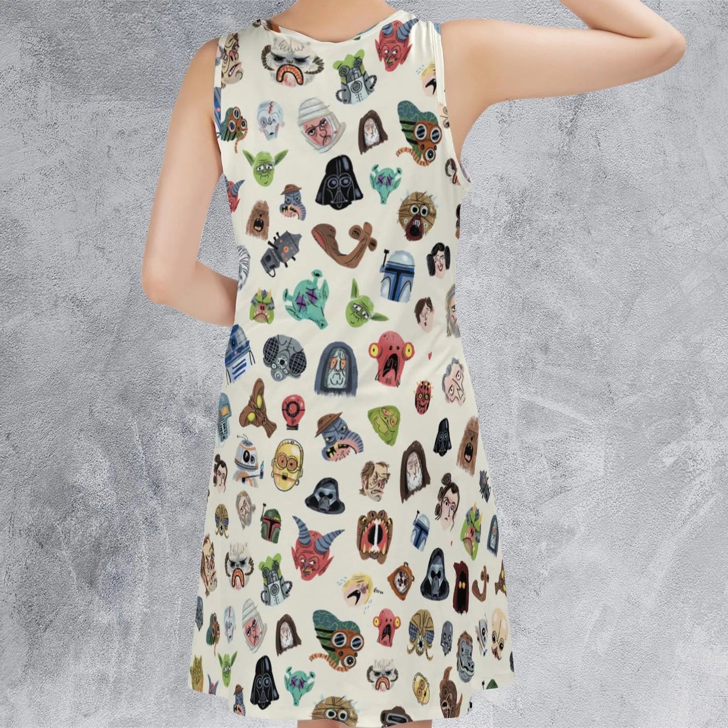 Casual Sleeveless Dress - 5W4AGCZW