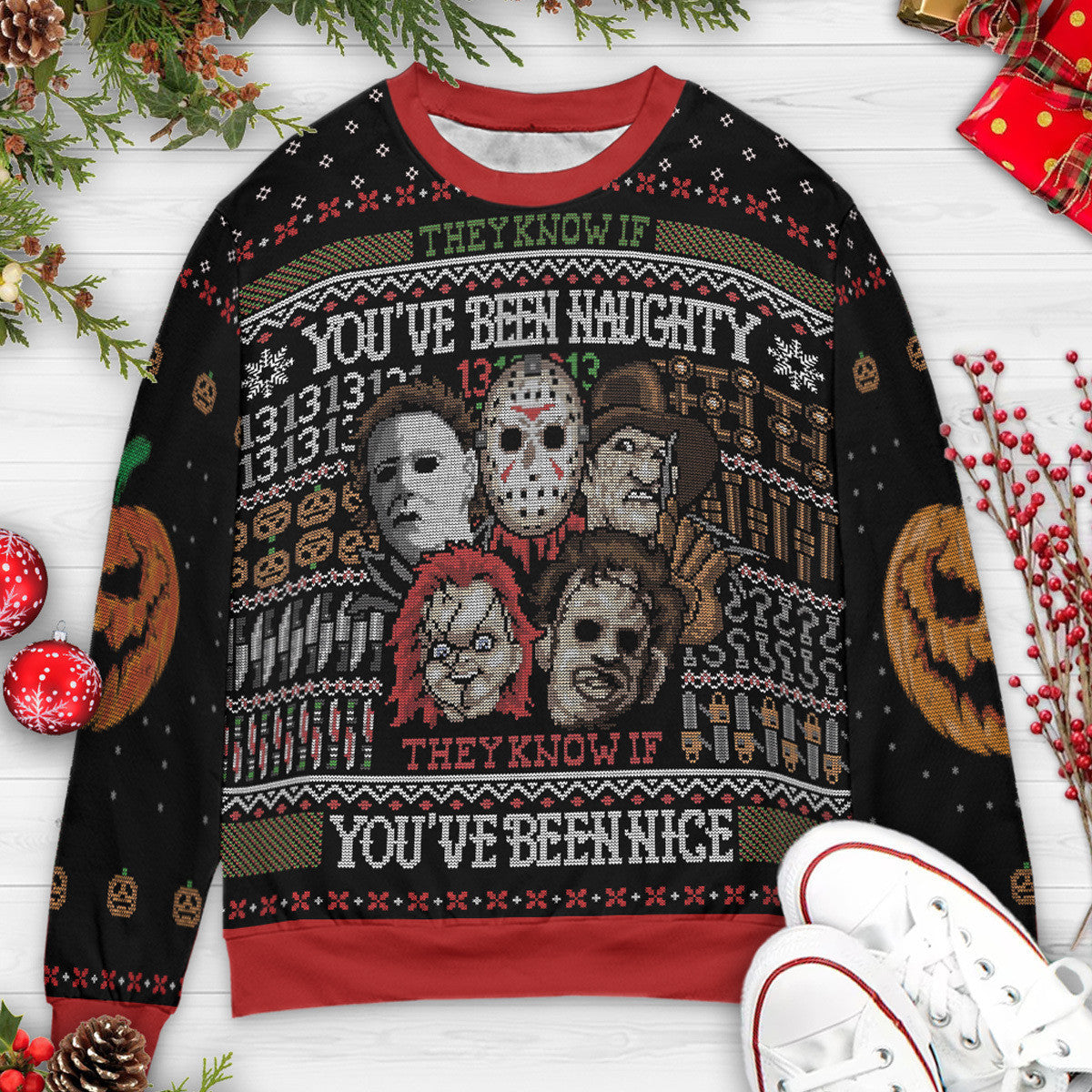 Ugly Christmas Sweatshirt - GE2T6PFK
