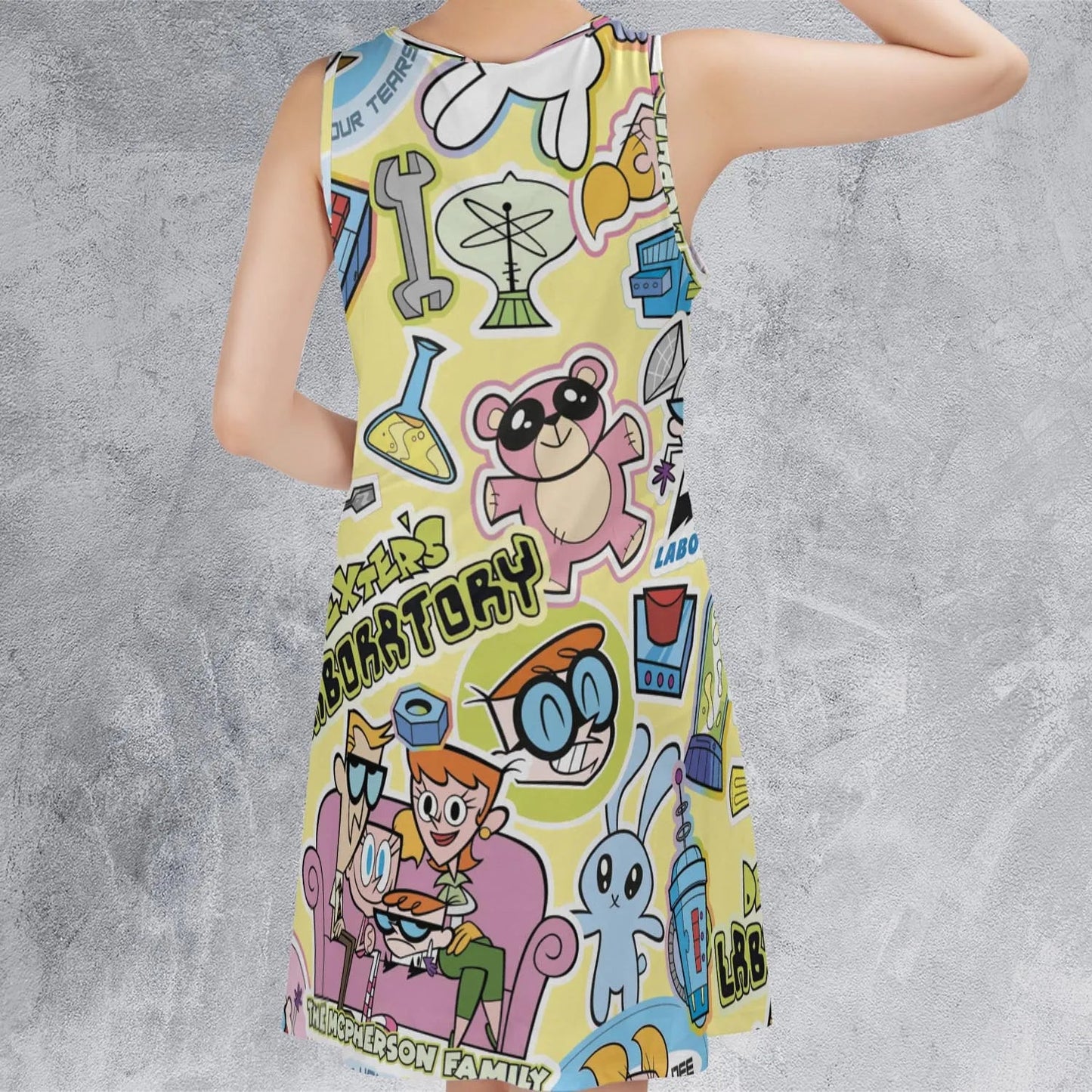 Casual Sleeveless Dress - 3B7S8MHD
