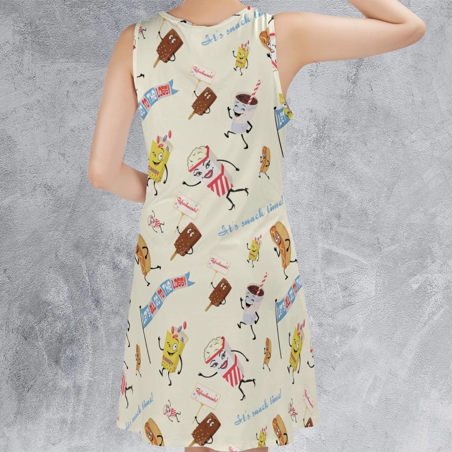 Casual Sleeveless Dress - KZC8SBQM