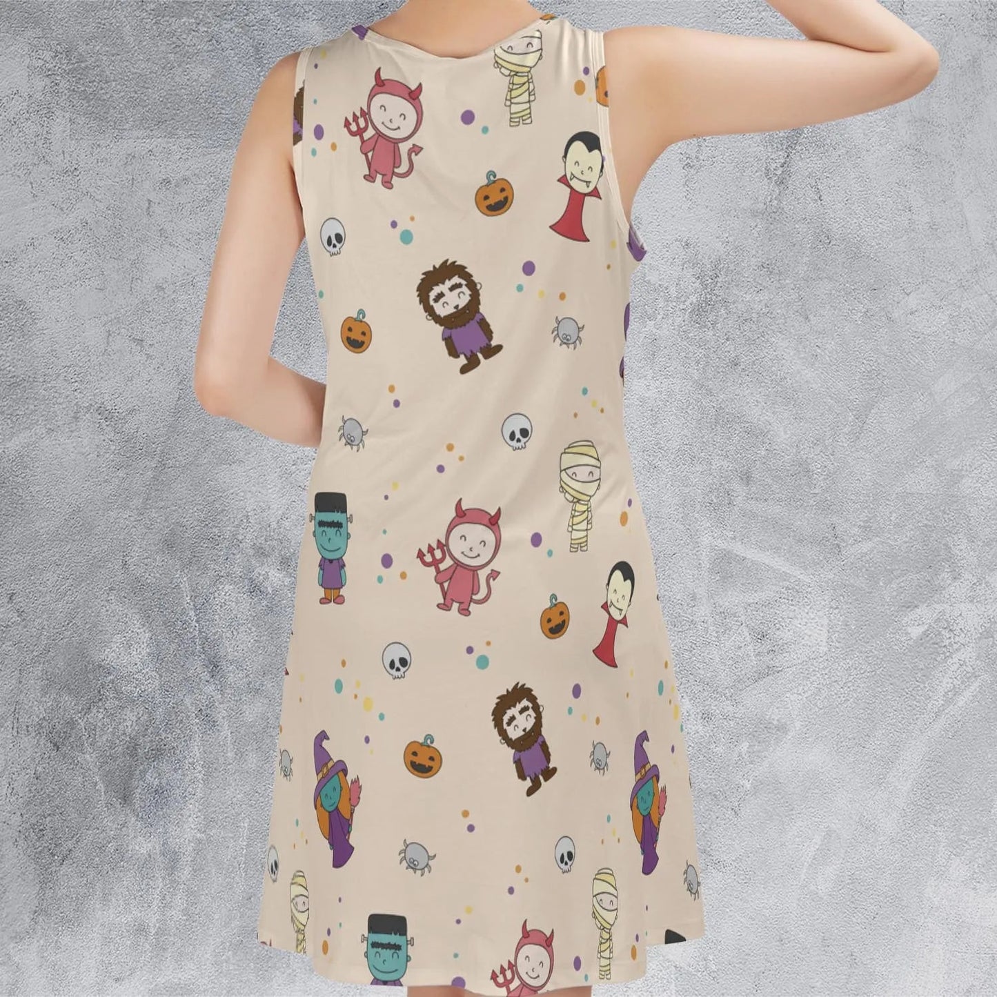 Casual Sleeveless Dress - LRY7VCW6