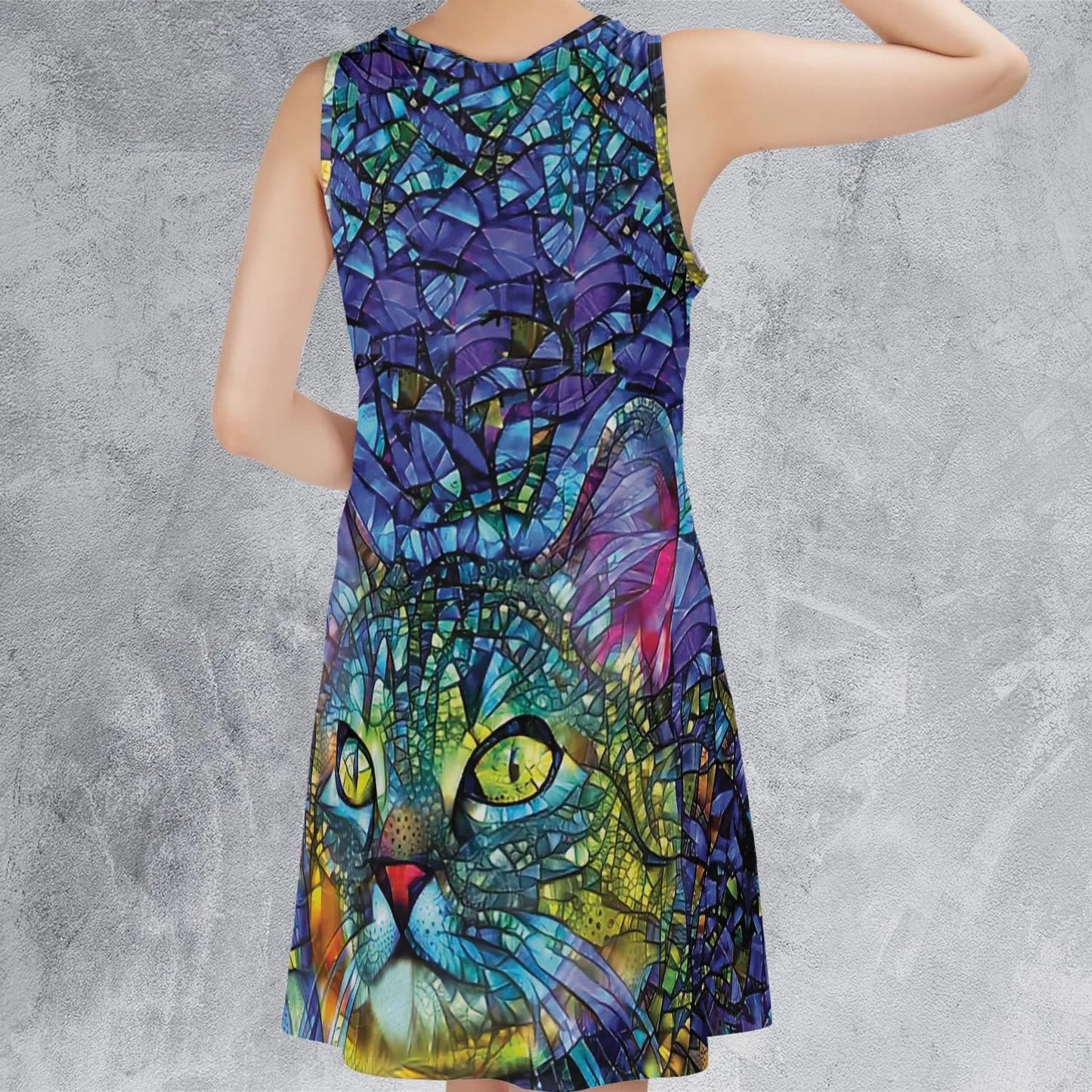 Casual Sleeveless Dress - JRAGS1ZC