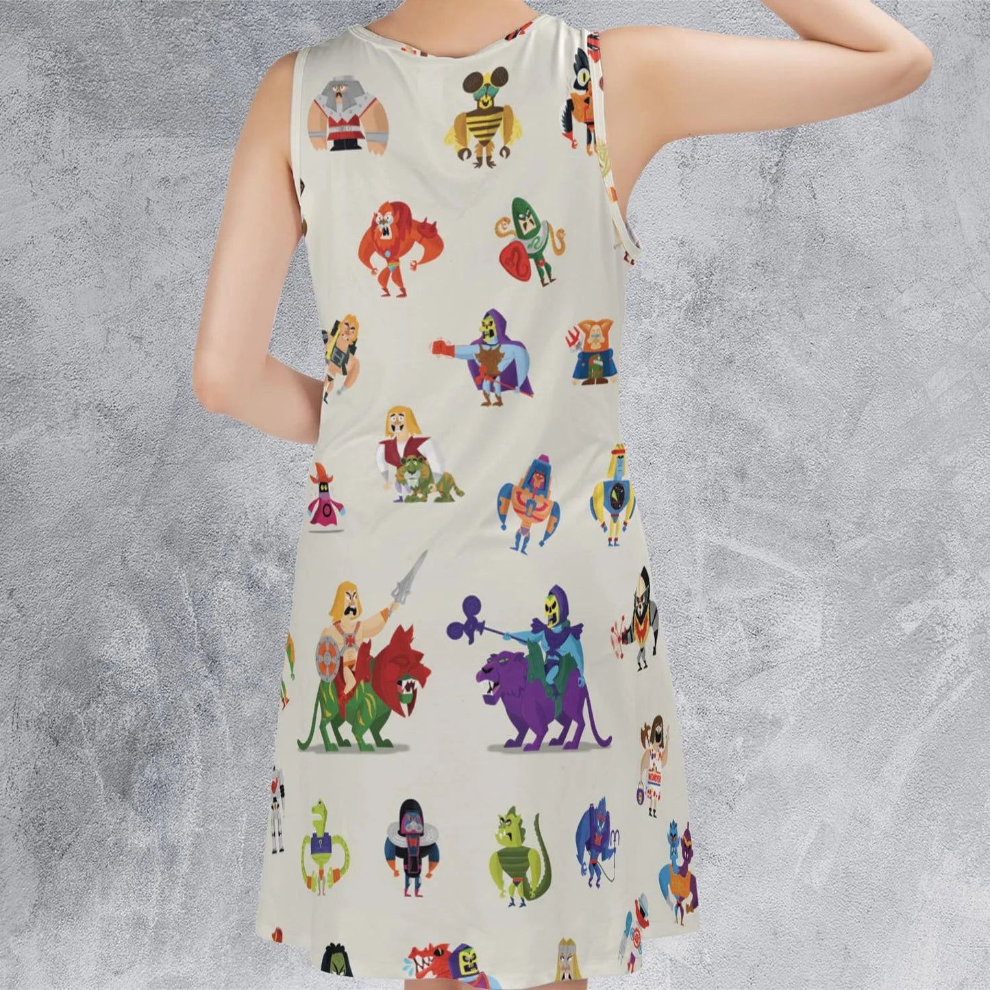 Casual Sleeveless Dress - C6QDUX99