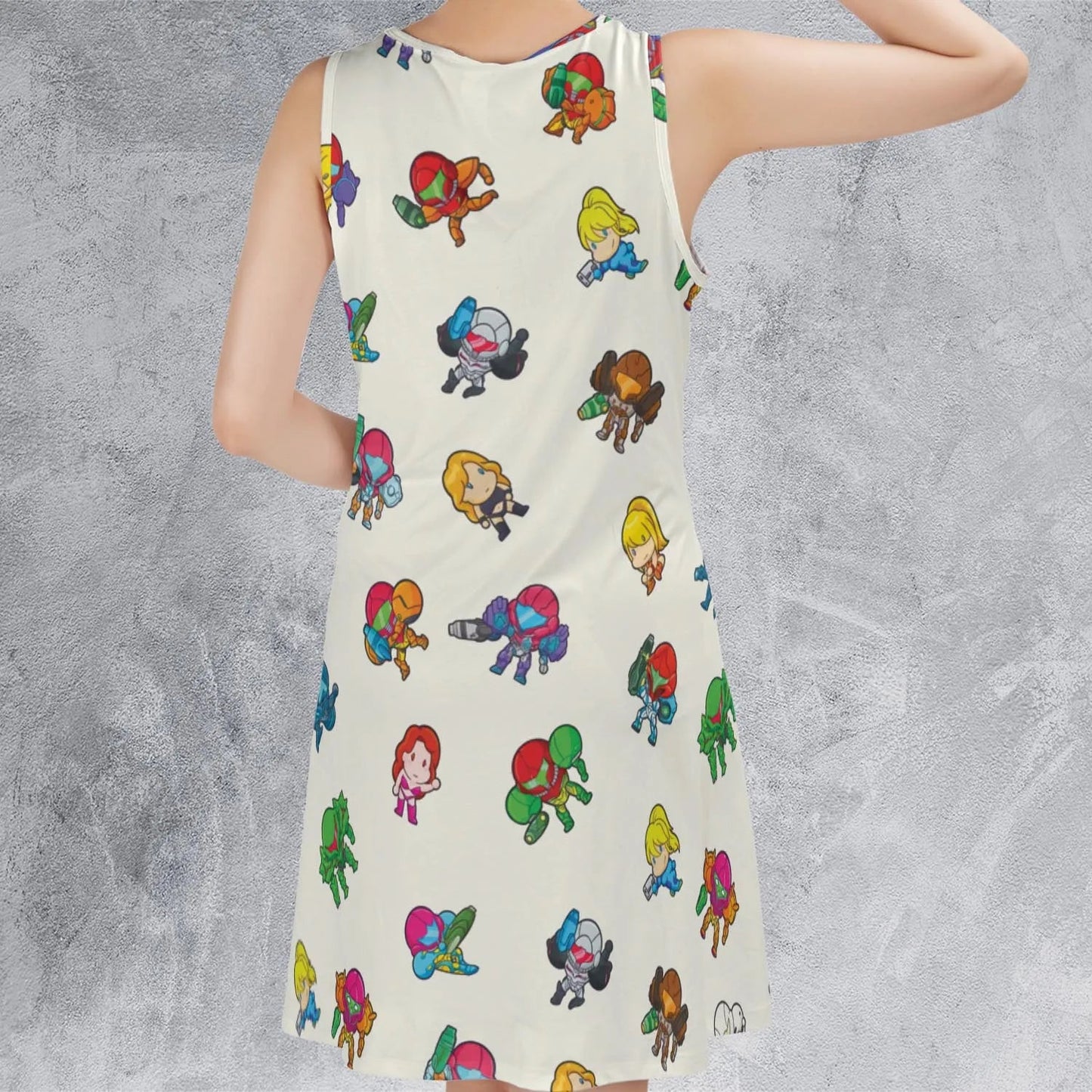 Casual Sleeveless Dress - 3JGYBYJV
