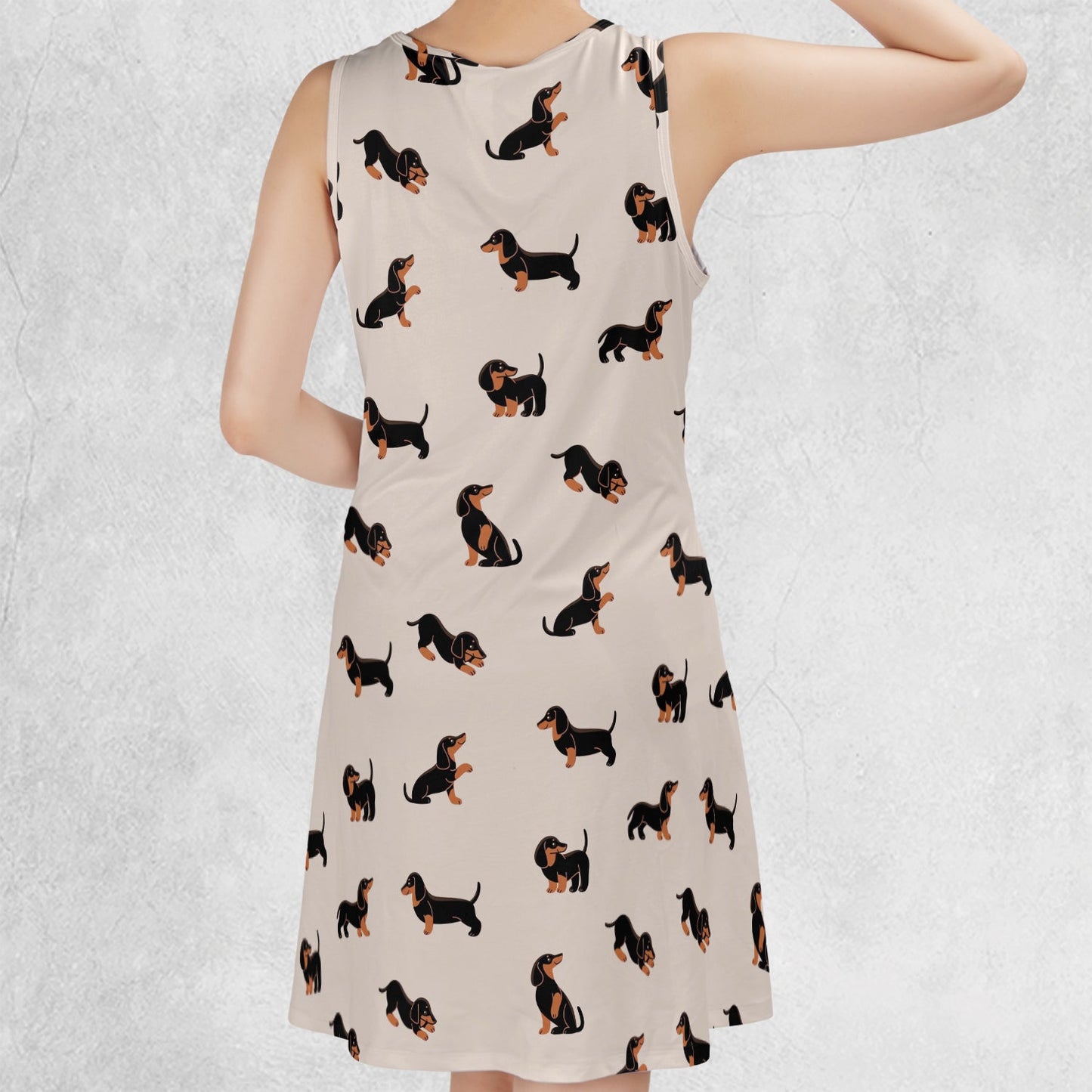 Casual Sleeveless Dress - VXTXLF3G