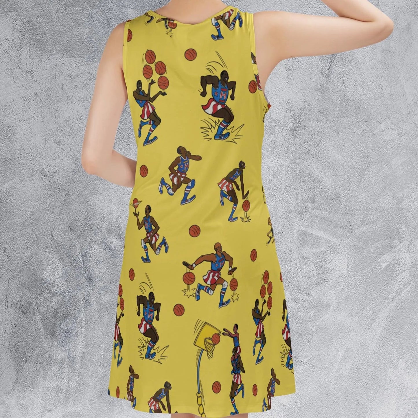Casual Sleeveless Dress - 49CYZ7A3
