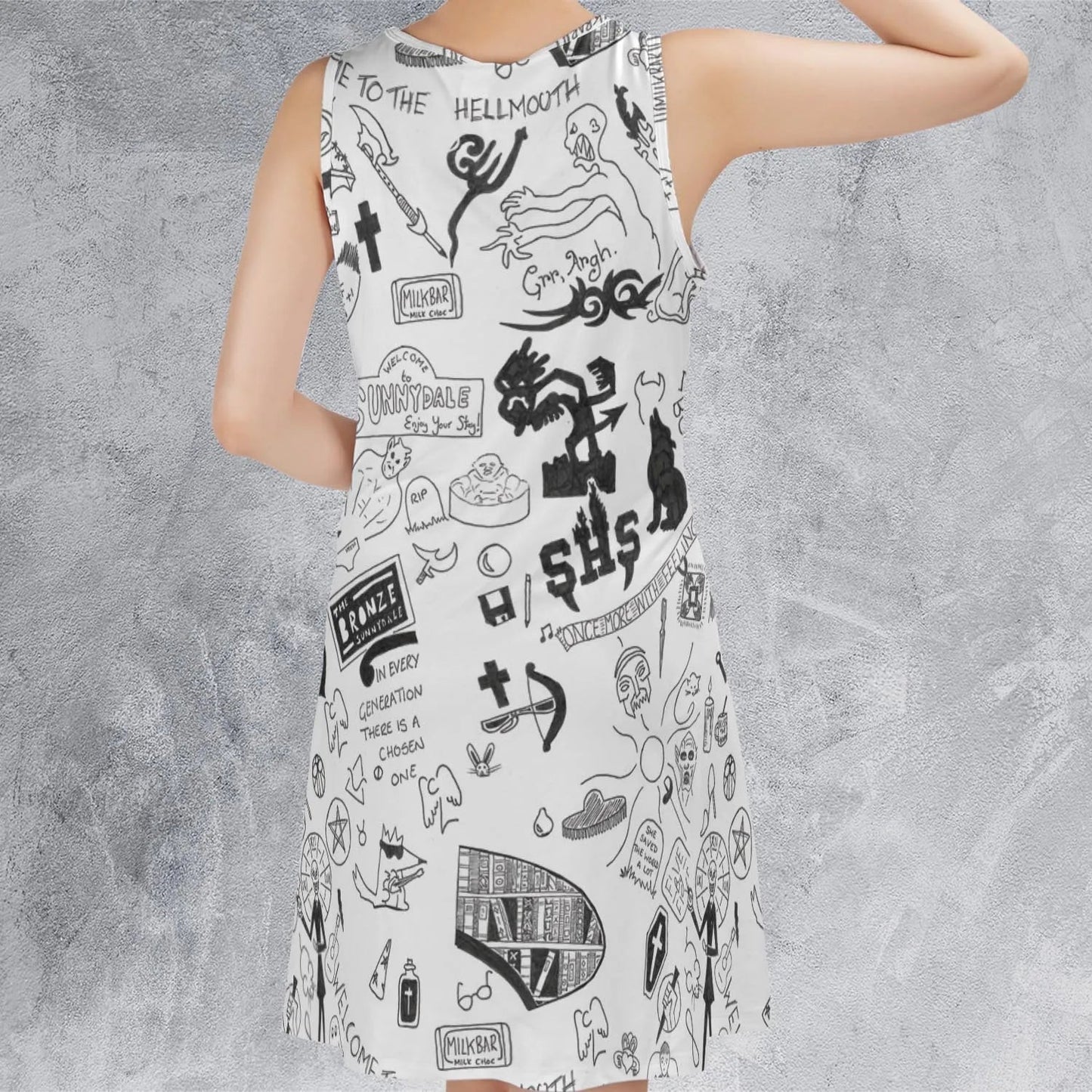 Casual Sleeveless Dress - JH94GVAQ