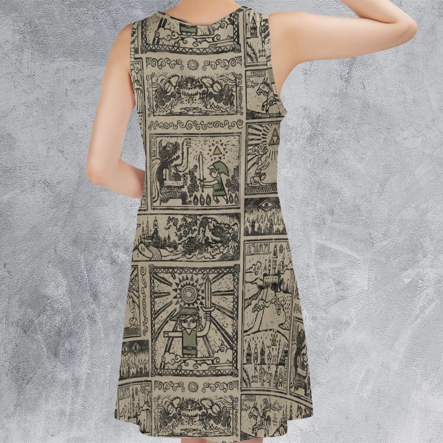 Casual Sleeveless Dress - C7PT869B