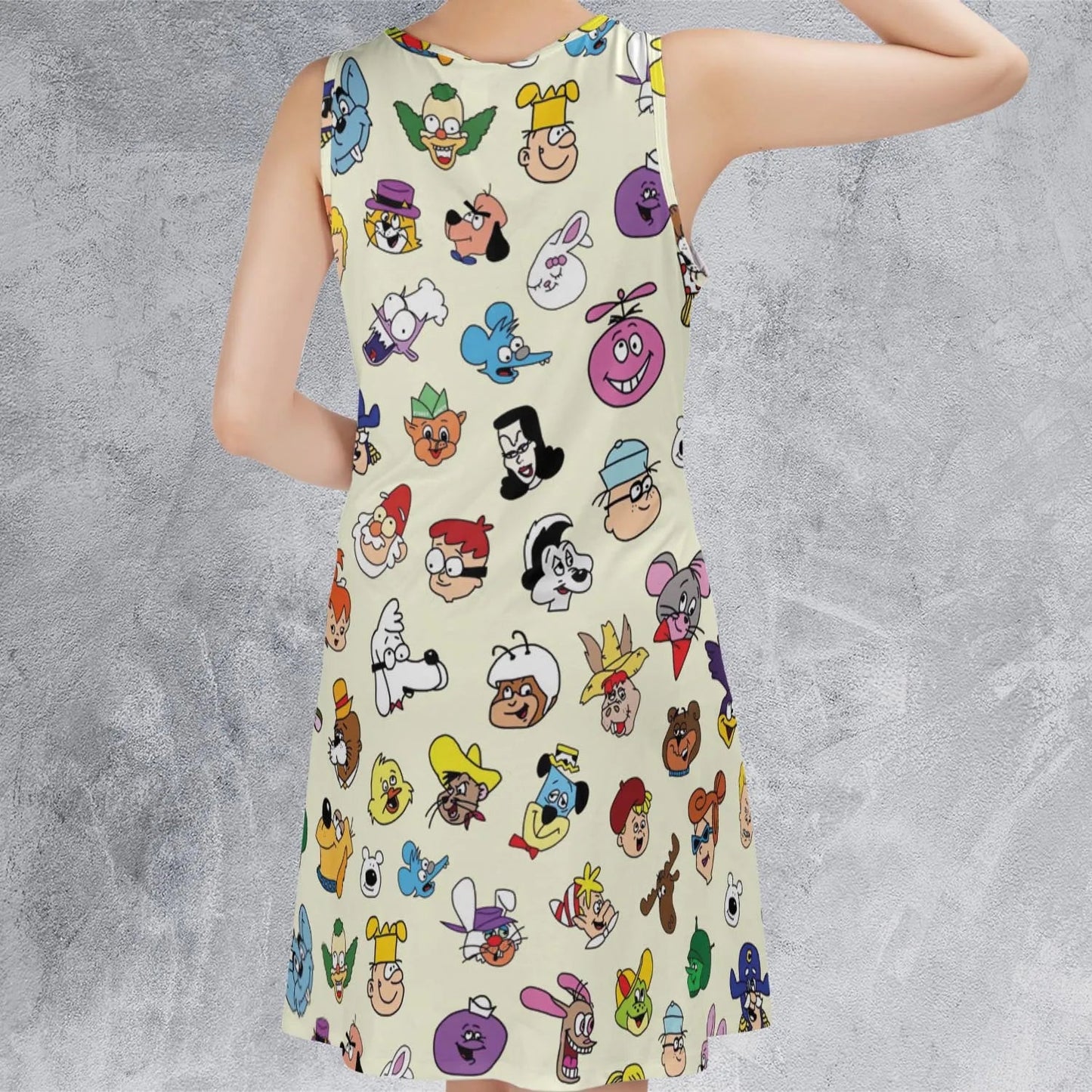 Casual Sleeveless Dress - 6SHZXLCB
