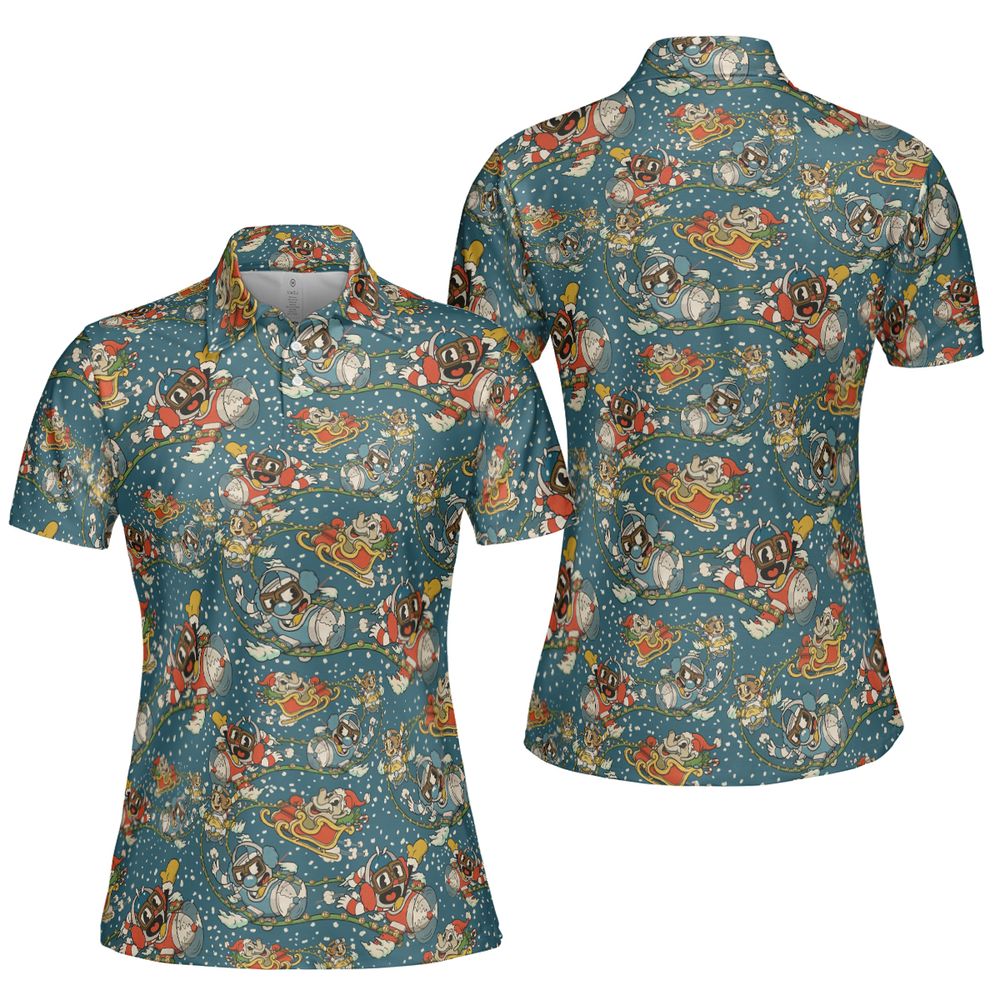AOP Men/Women Polo Shirt - 69ADKELD - - 5