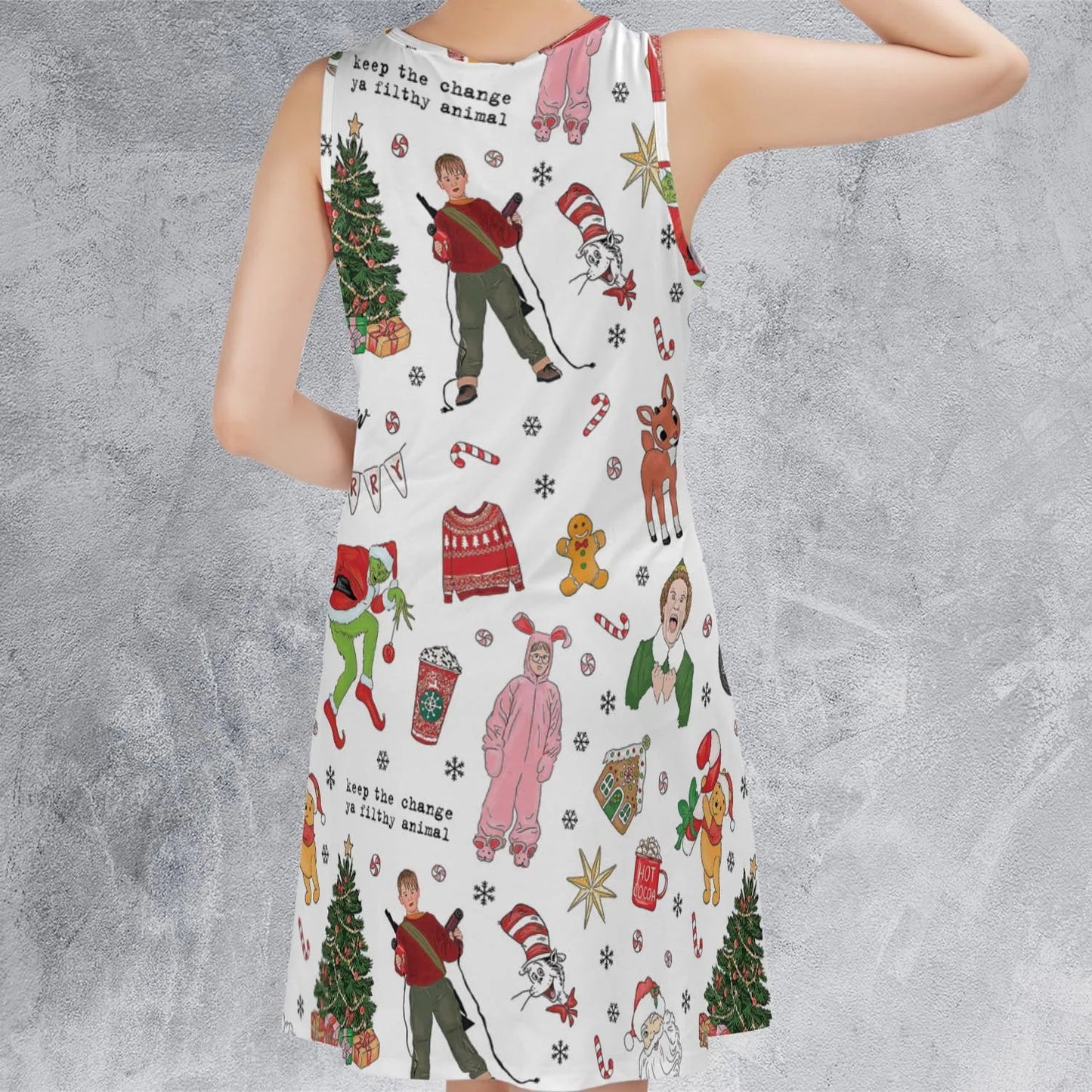 Casual Sleeveless Dress - U1VM15LC