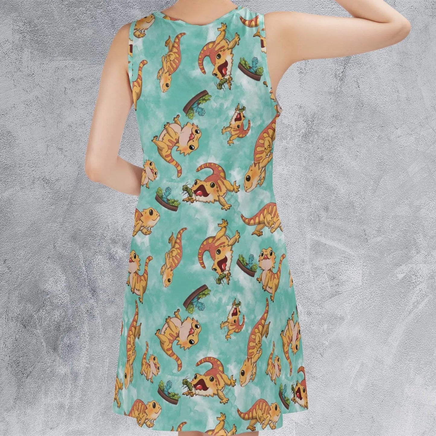 Casual Sleeveless Dress - FTQJK7L6