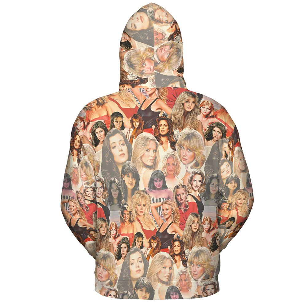 All-over Print Hoodie - XG34UHJ8 - - 4